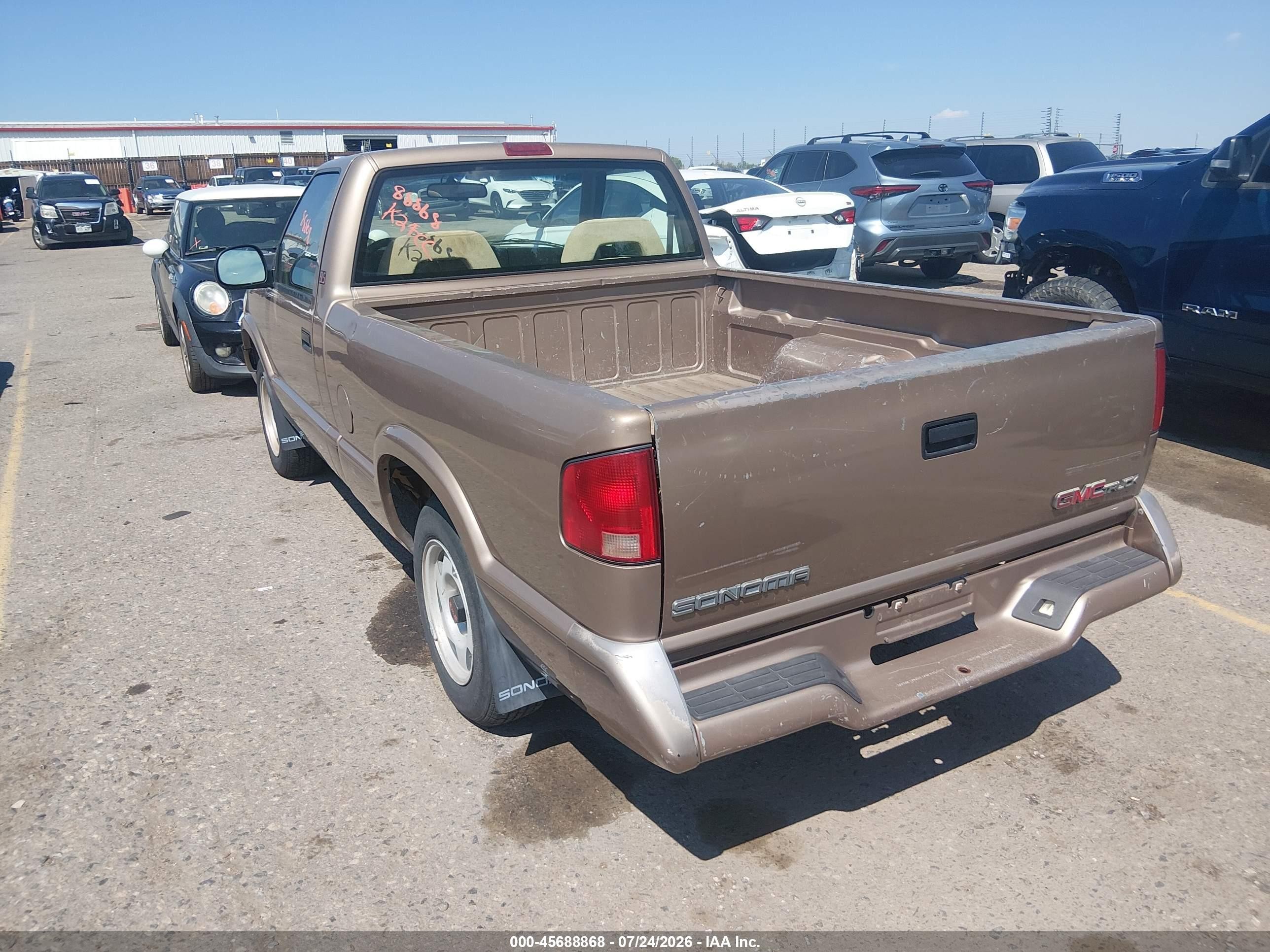 1996 Gmc Sonoma   Brown vin: 1GTCS144XT8522750