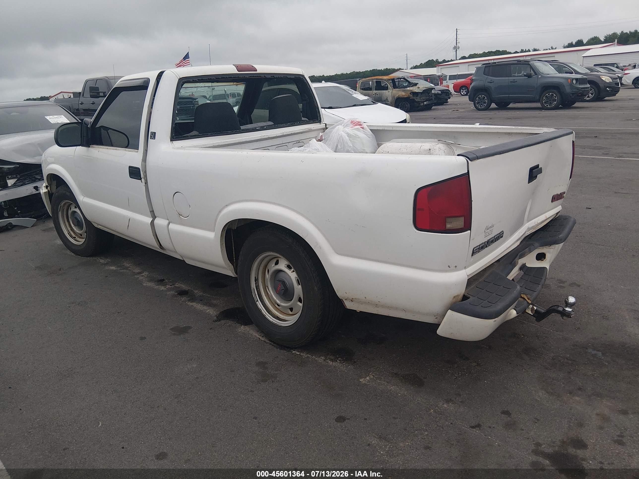 2002 Gmc Sonoma Sl White vin: 1GTCS145828168301