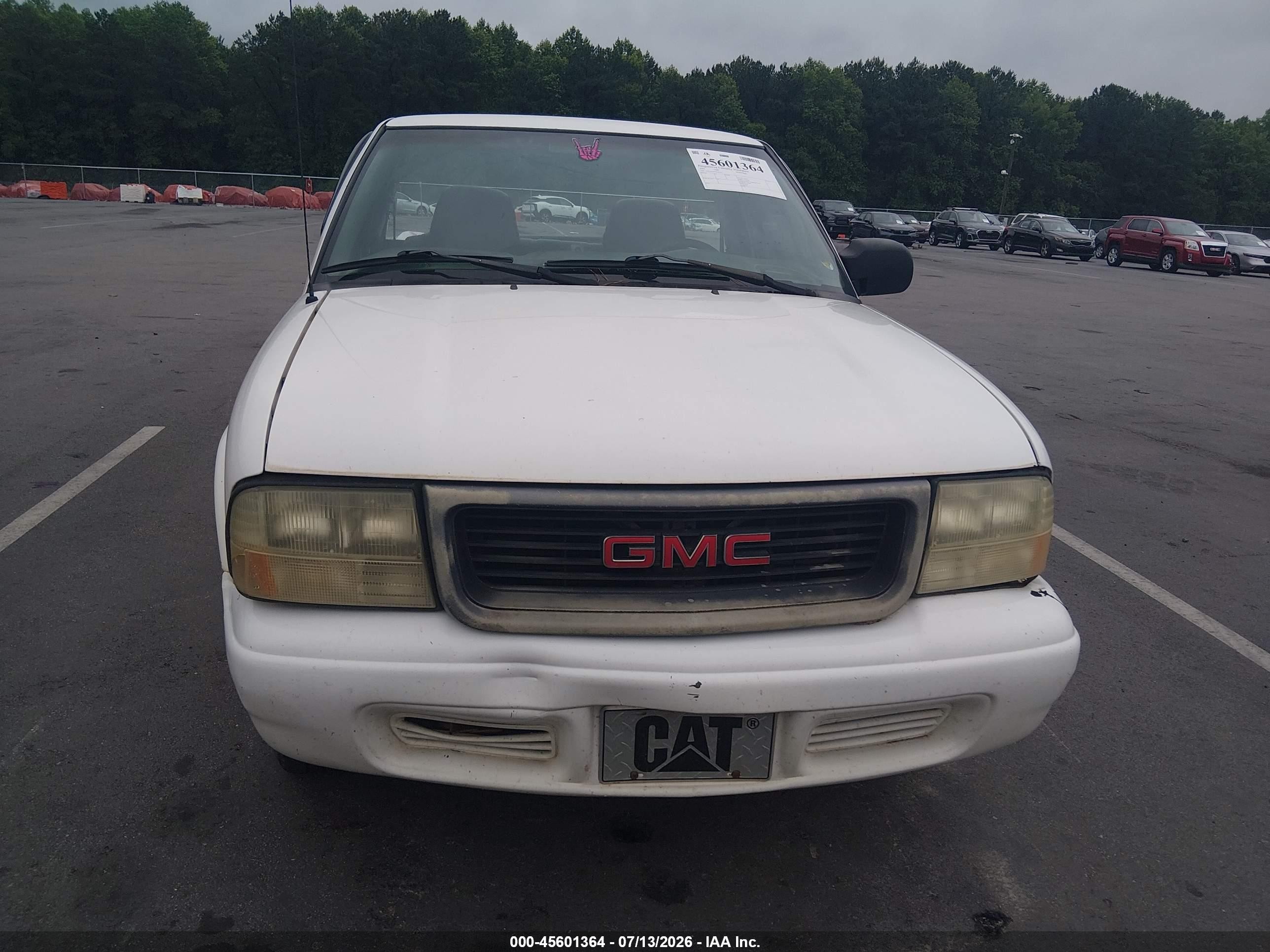 2002 Gmc Sonoma Sl White vin: 1GTCS145828168301
