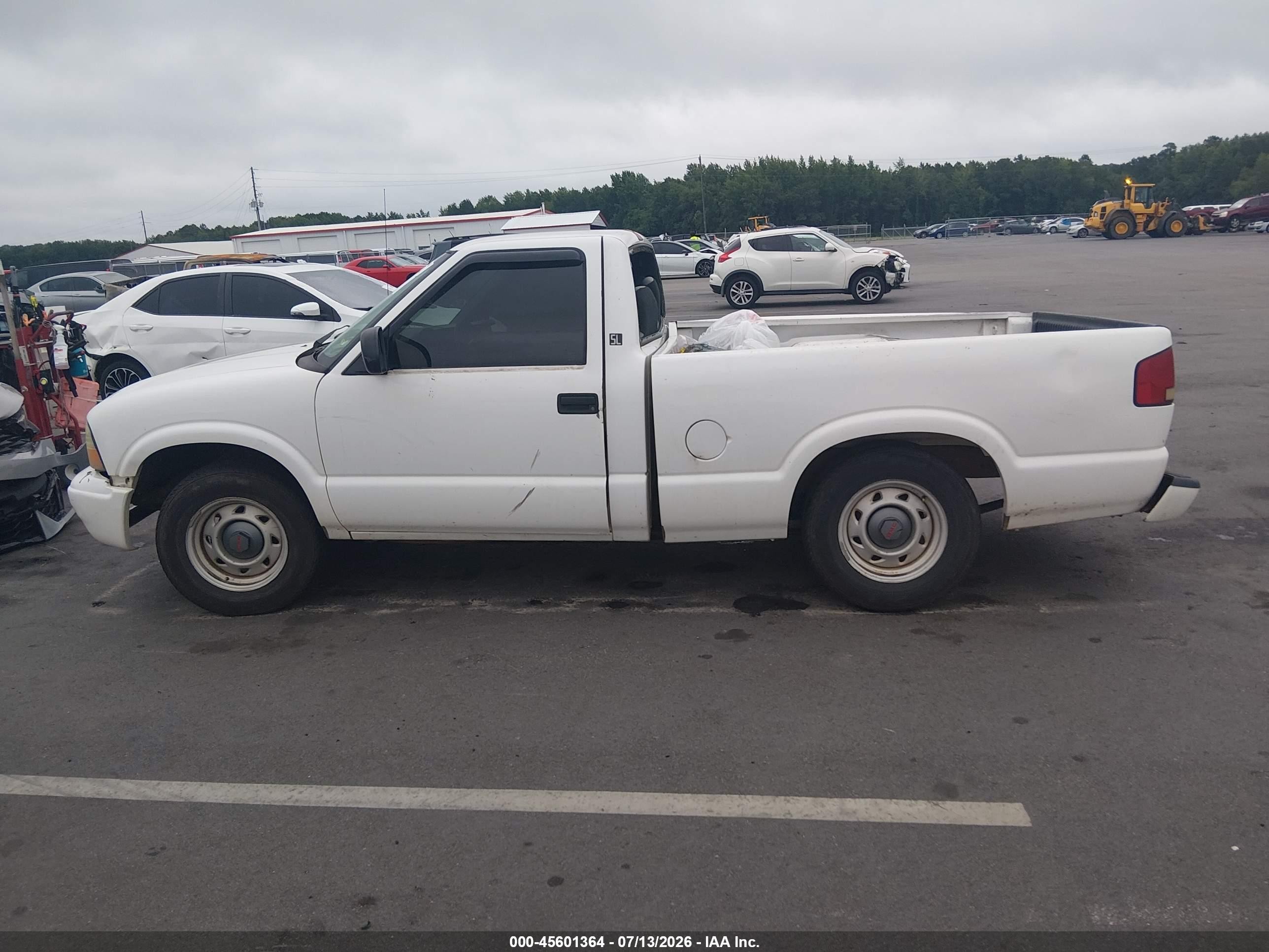 2002 Gmc Sonoma Sl White vin: 1GTCS145828168301