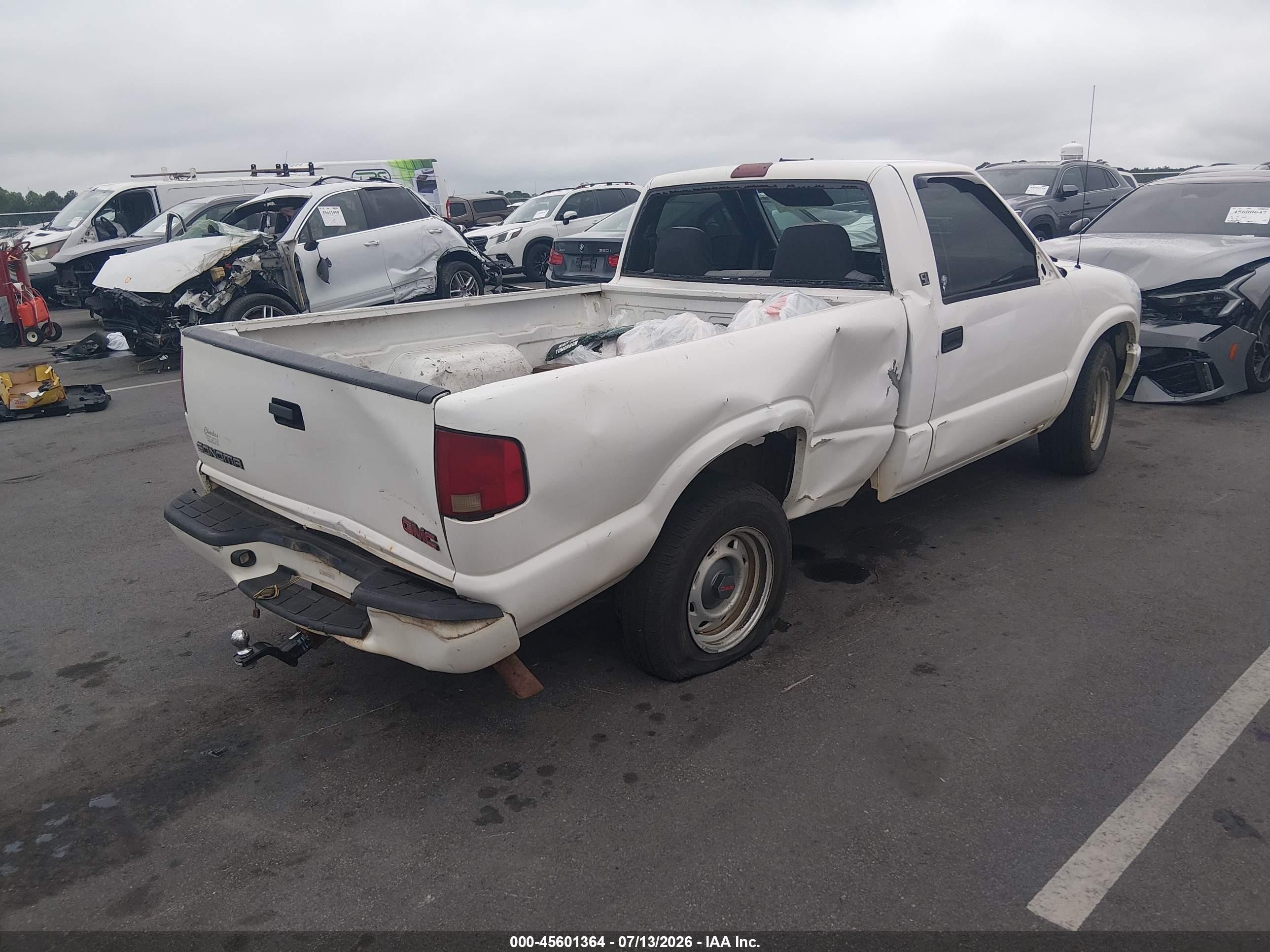 2002 Gmc Sonoma Sl White vin: 1GTCS145828168301