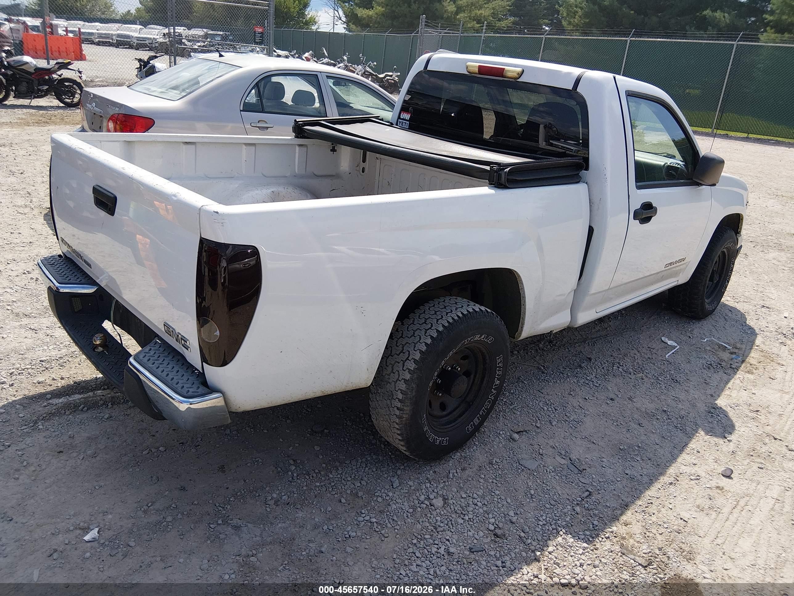 2004 Gmc Canyon Sle White vin: 1GTCS146548128866