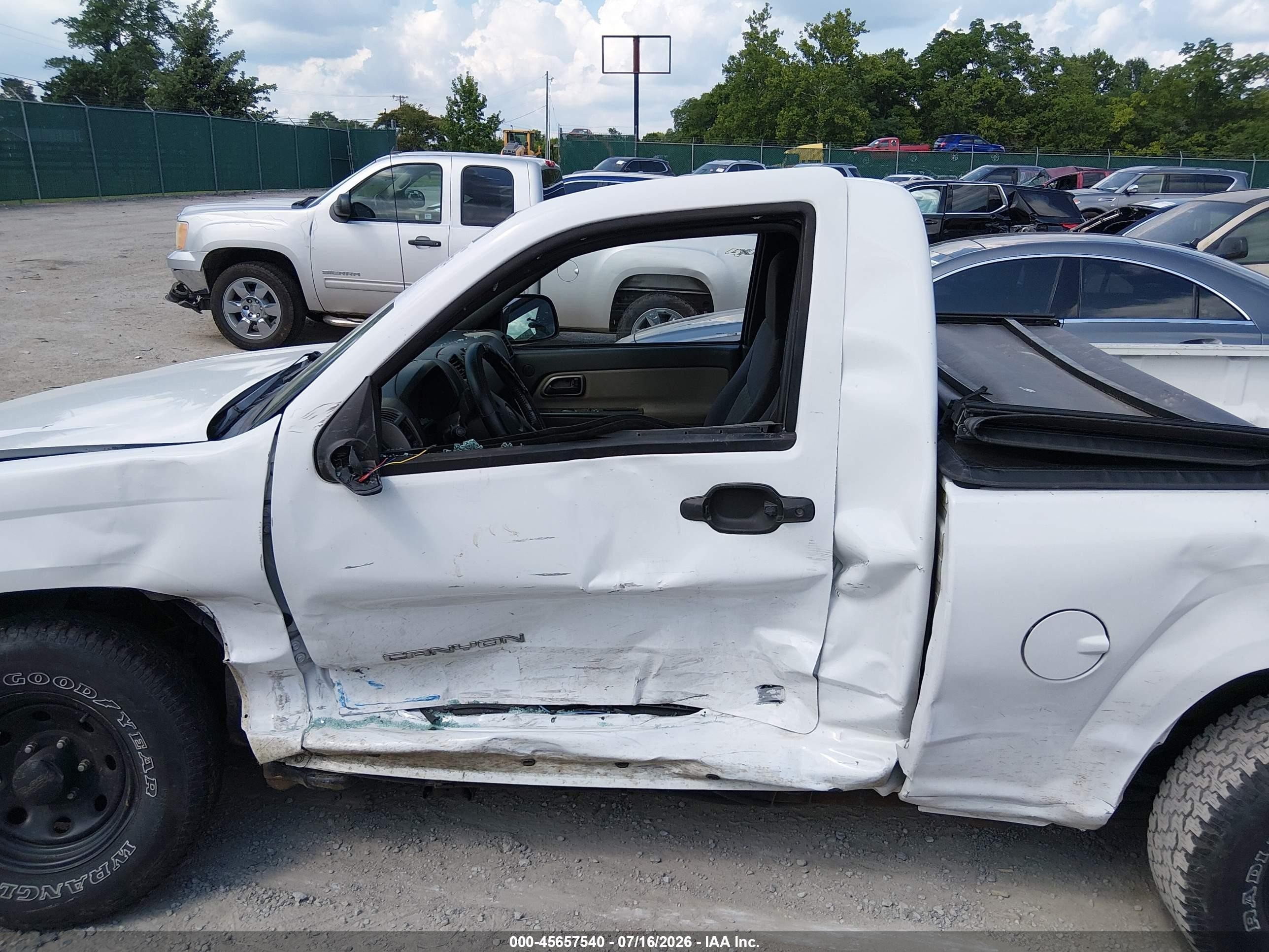 2004 Gmc Canyon Sle White vin: 1GTCS146548128866