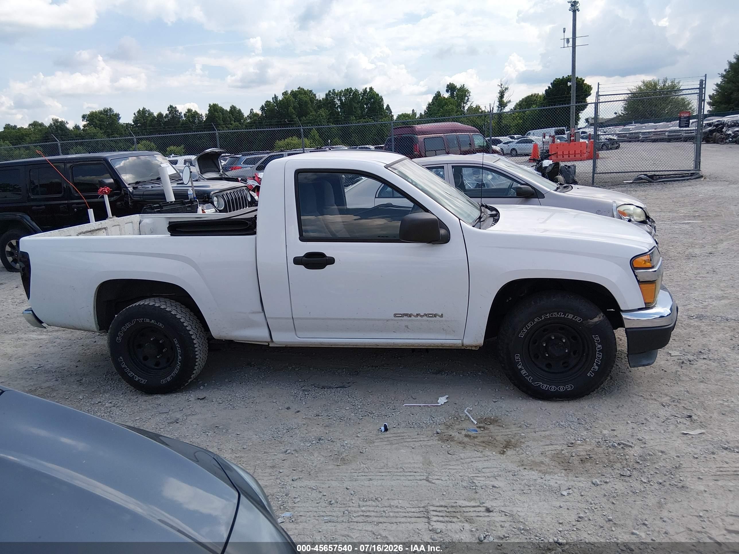 2004 Gmc Canyon Sle White vin: 1GTCS146548128866