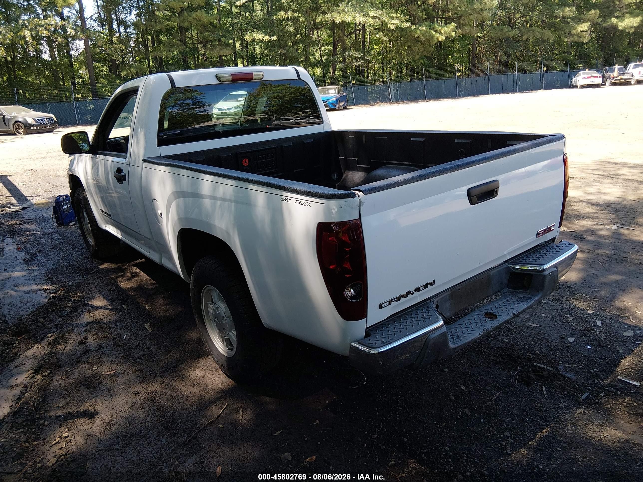 2004 Gmc Canyon Sl White vin: 1GTCS148248141592