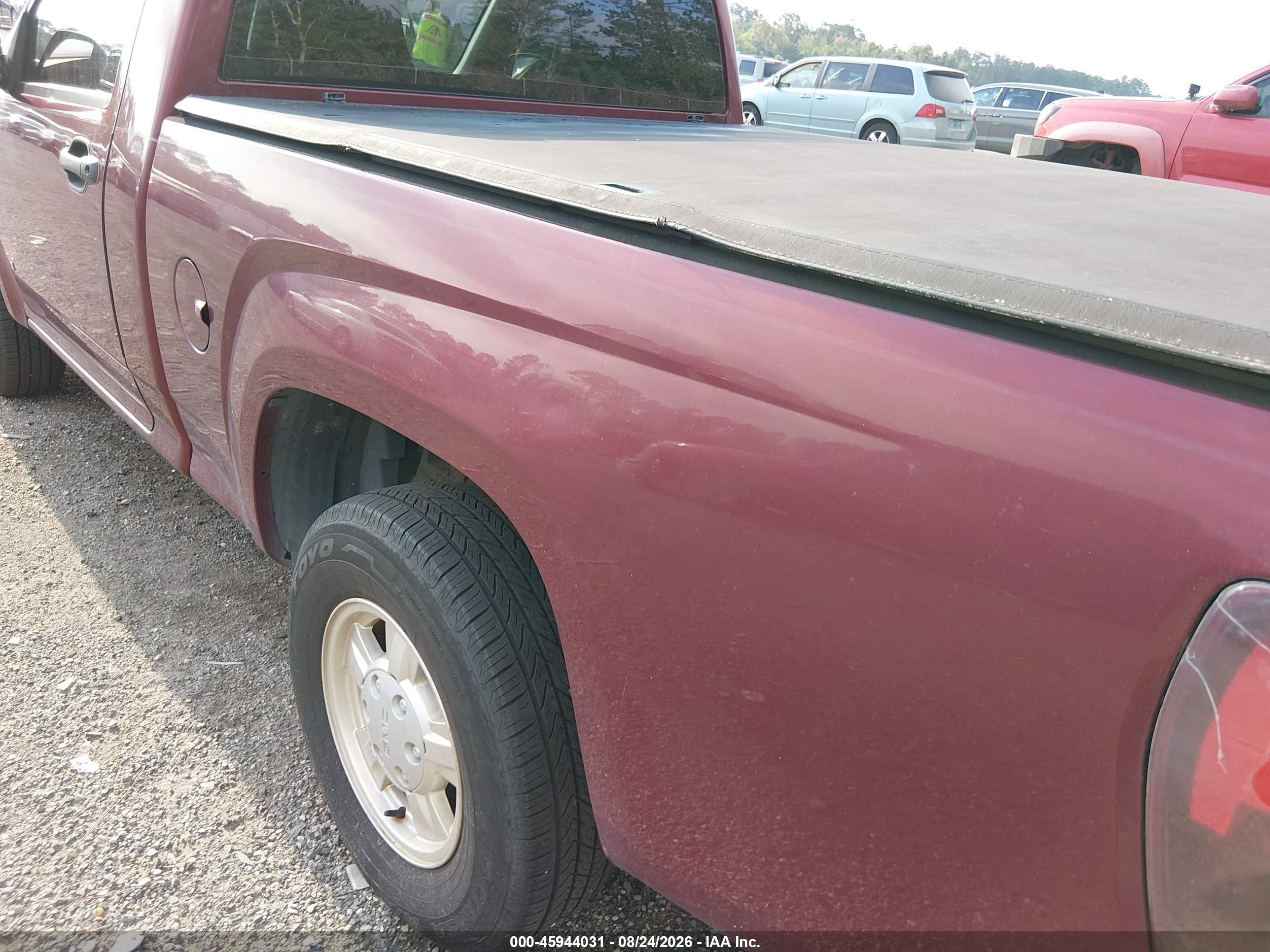 2007 Gmc Canyon Sl Red vin: 1GTCS149378246977