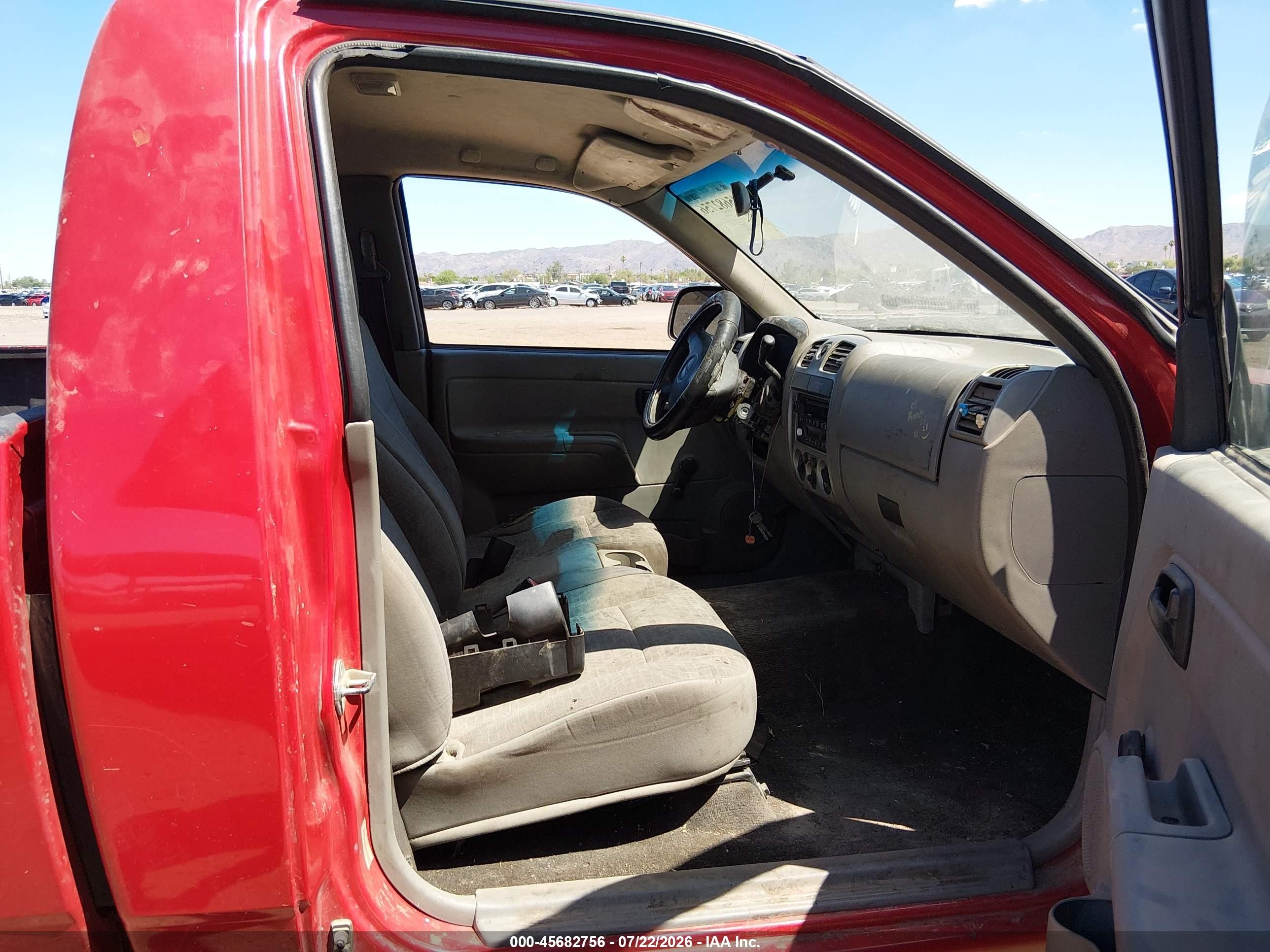 2007 Gmc Canyon Sl Red vin: 1GTCS149478129800