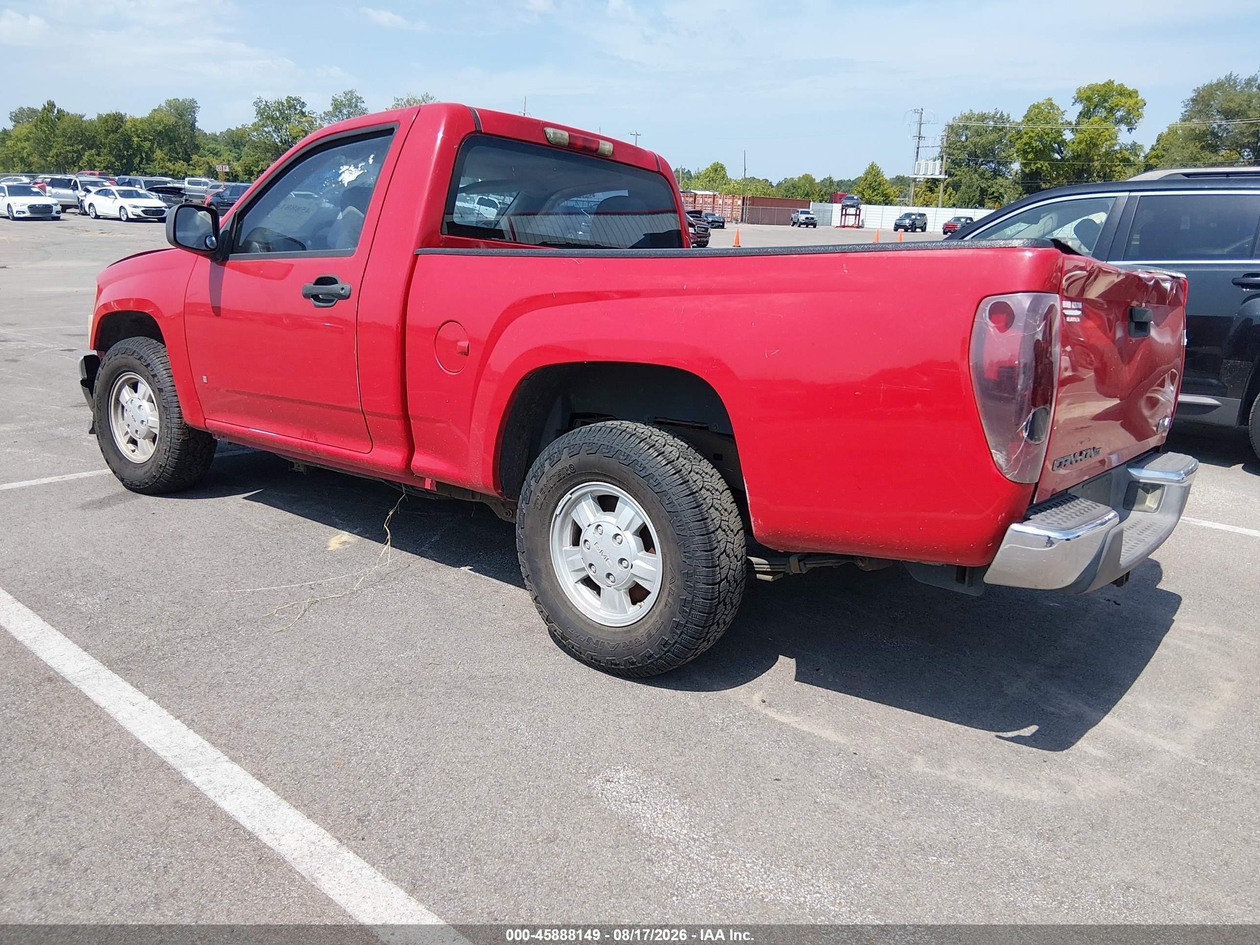2008 Gmc Canyon Sl Red vin: 1GTCS149788109770