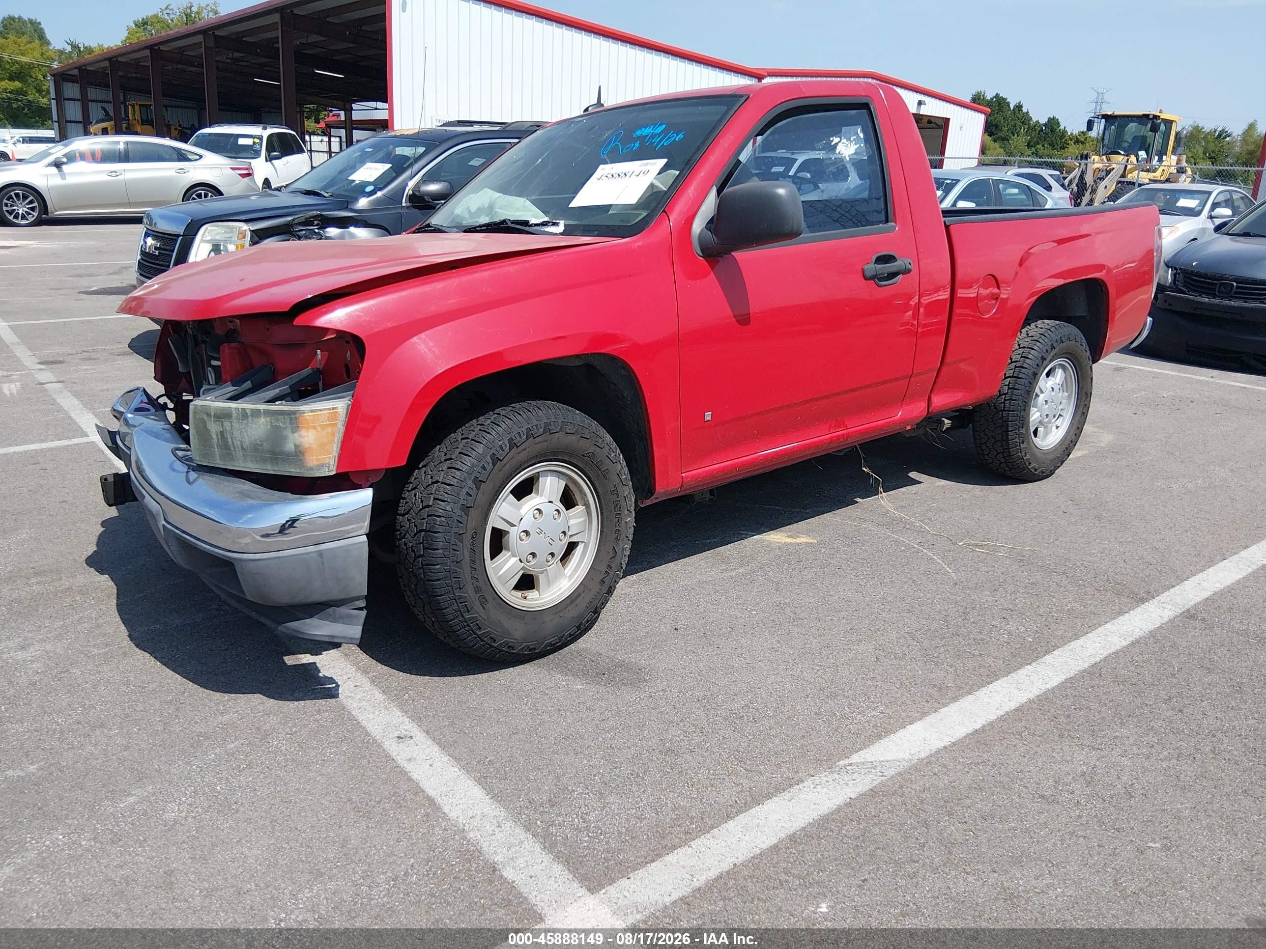 2008 Gmc Canyon Sl Red vin: 1GTCS149788109770