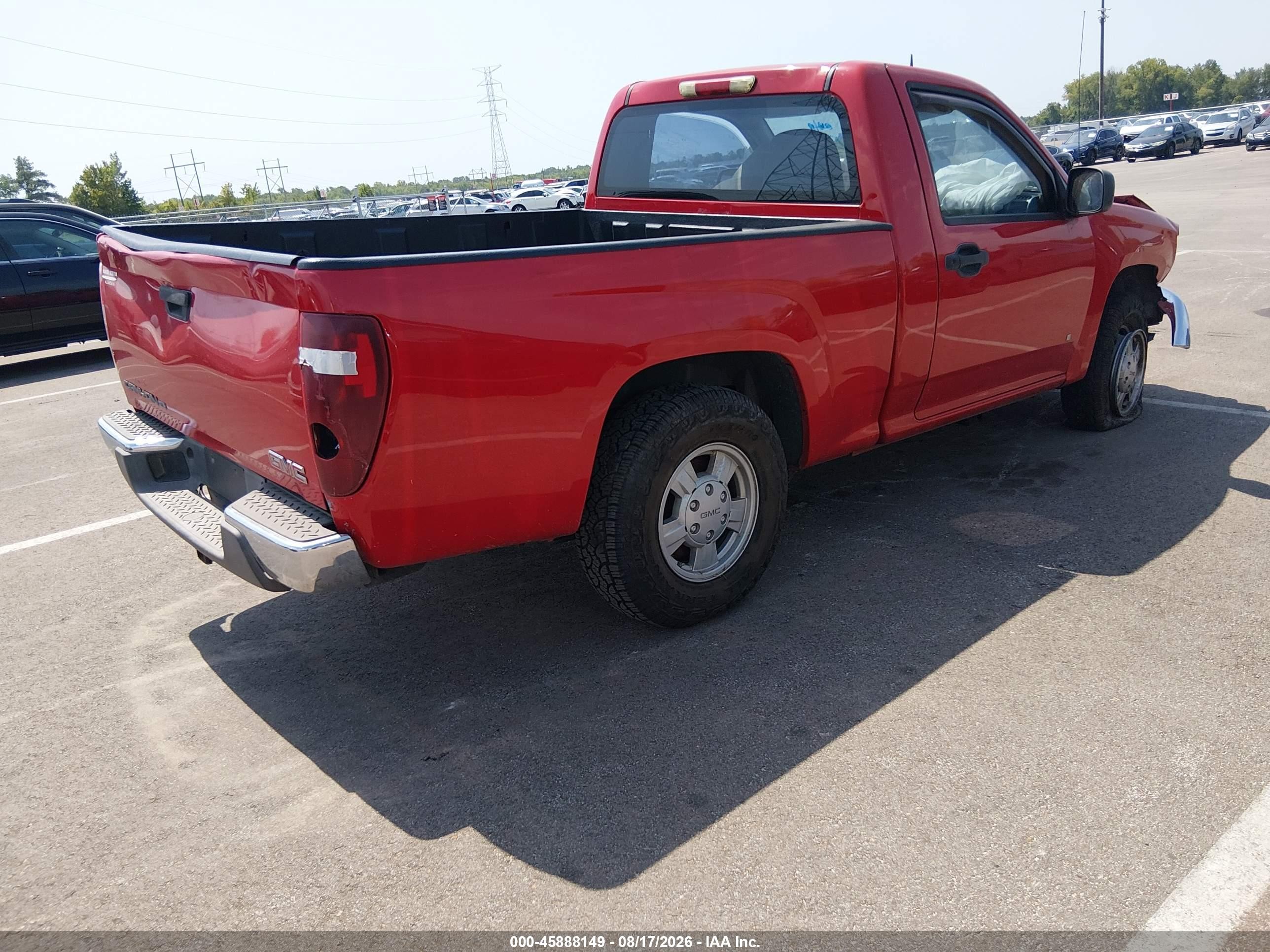 2008 Gmc Canyon Sl Red vin: 1GTCS149788109770