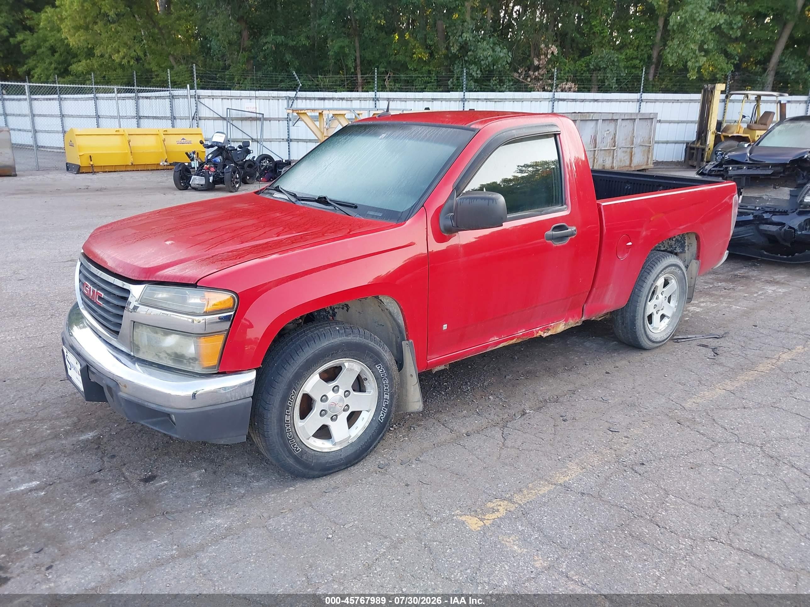 2009 Gmc Canyon Sle1 Red vin: 1GTCS149X98100255