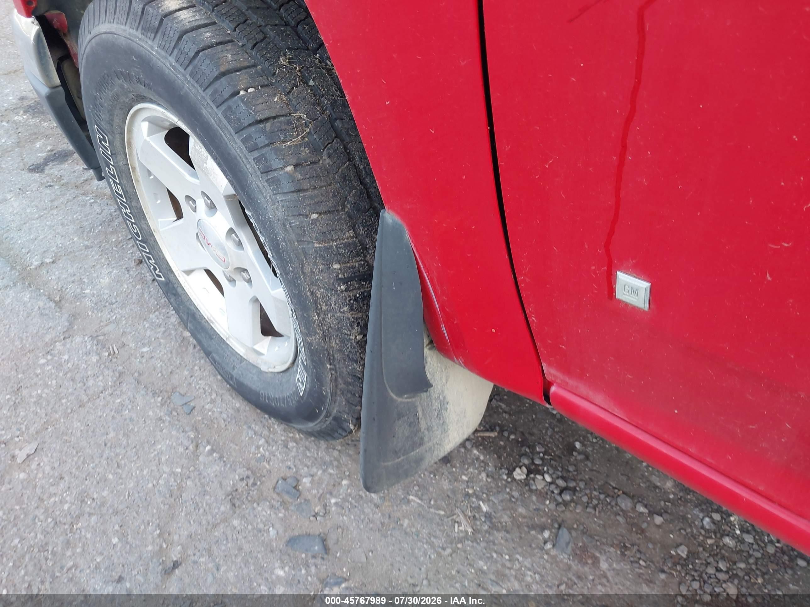 2009 Gmc Canyon Sle1 Red vin: 1GTCS149X98100255