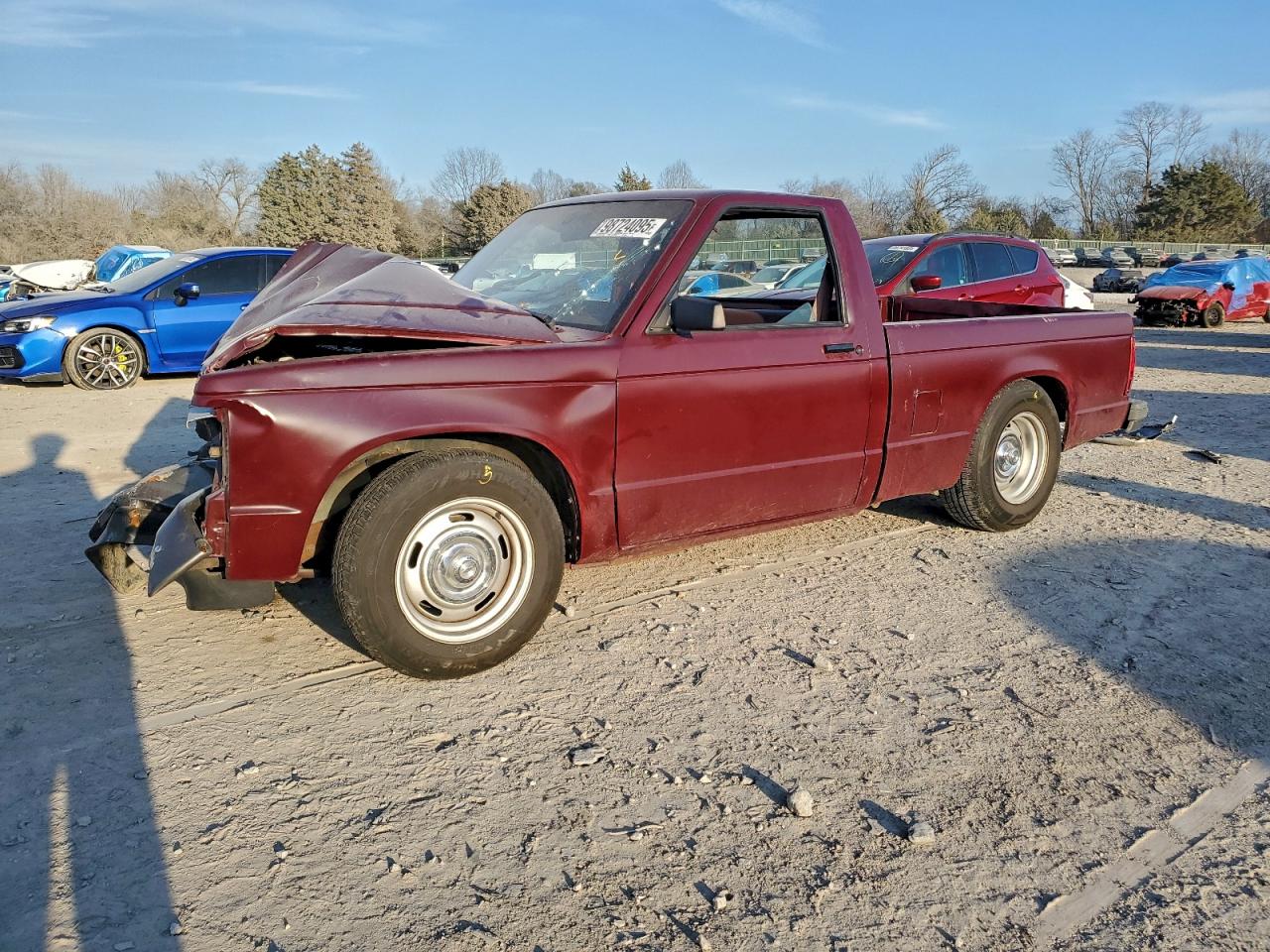 1991 Gmc Sonoma Красный vin: 1GTCS14A0M8537202