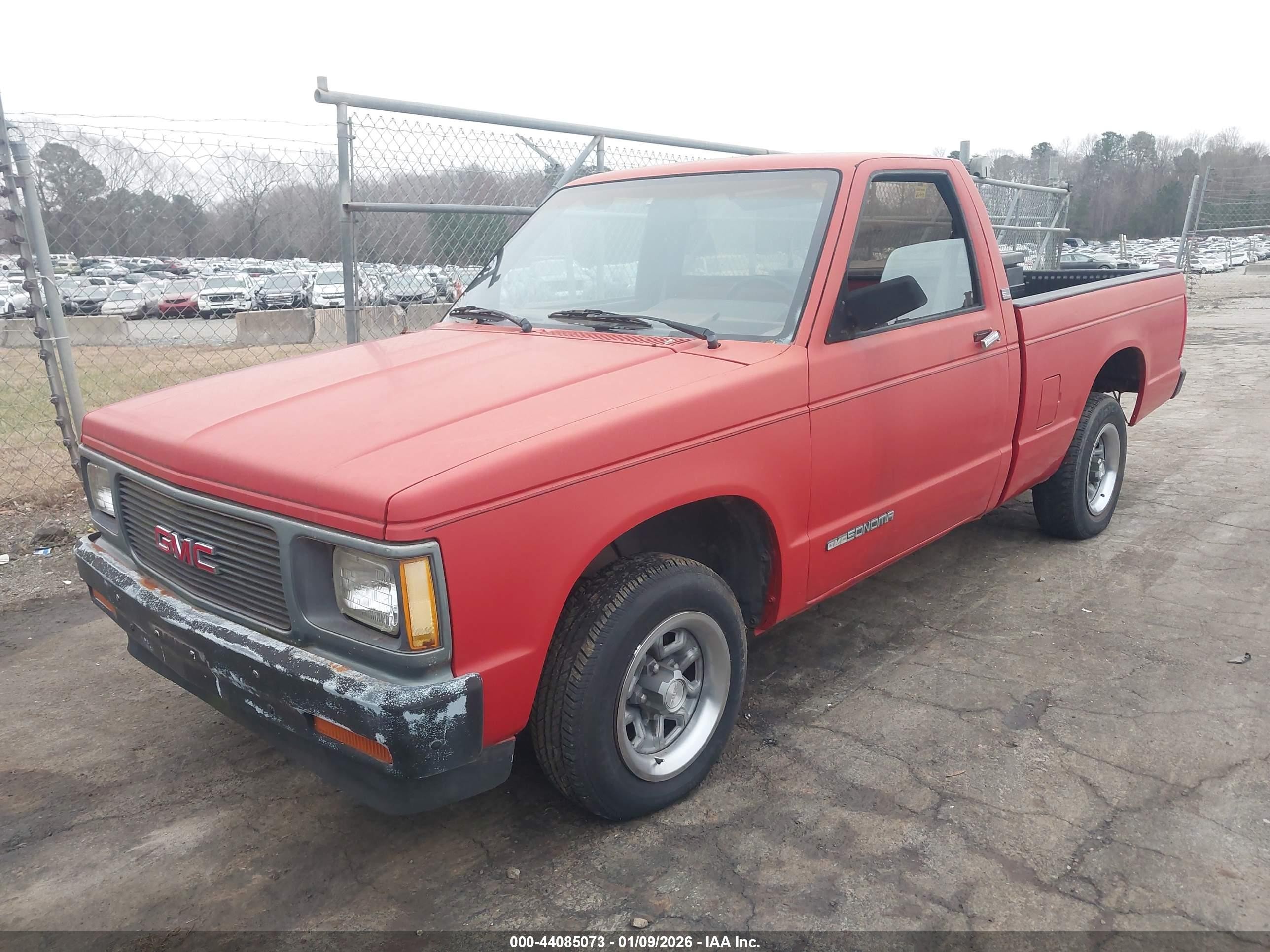 1991 Gmc Sonoma   Red vin: 1GTCS14E2M8507914