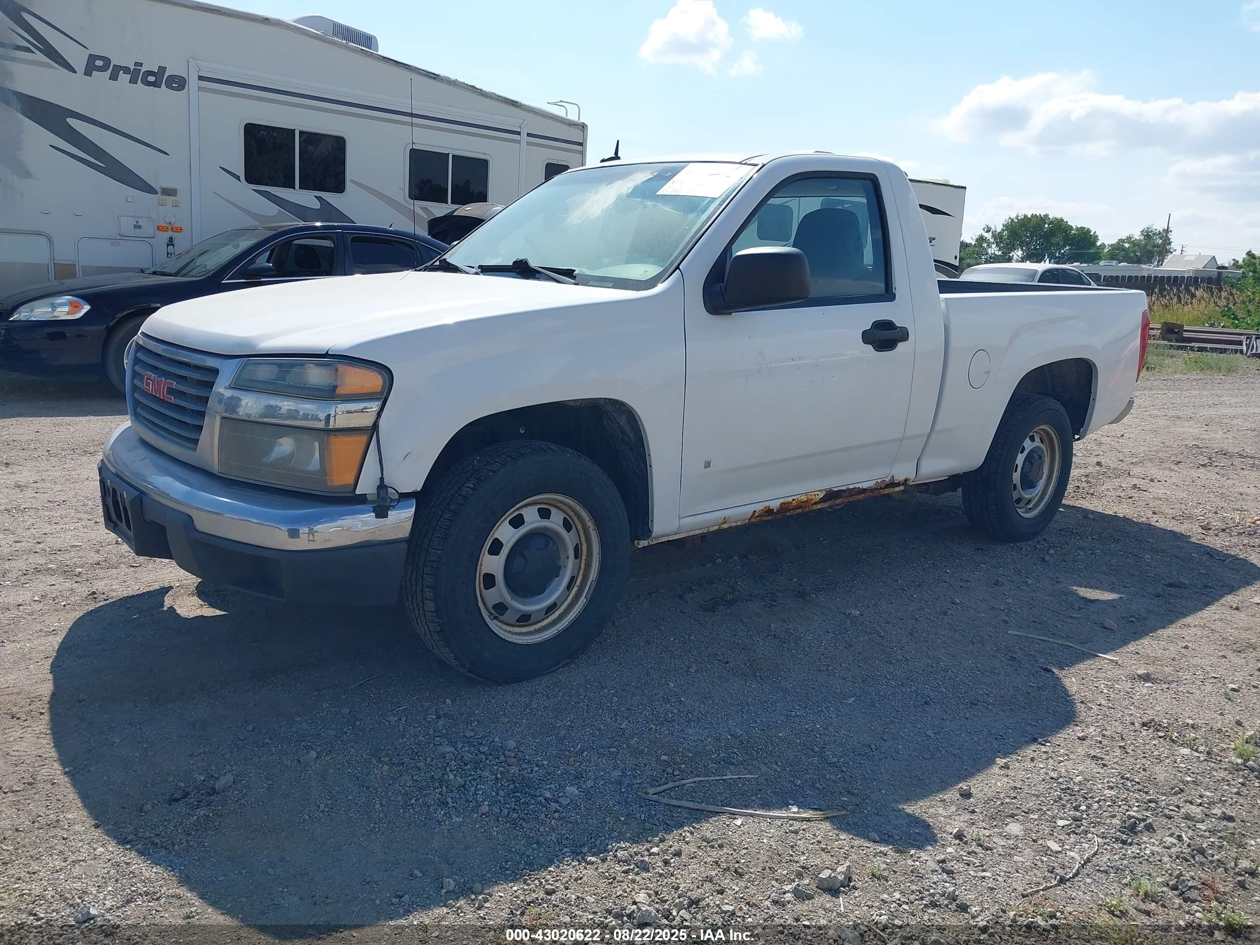 2009 Gmc Canyon Work Truck White vin: 1GTCS14E698129636