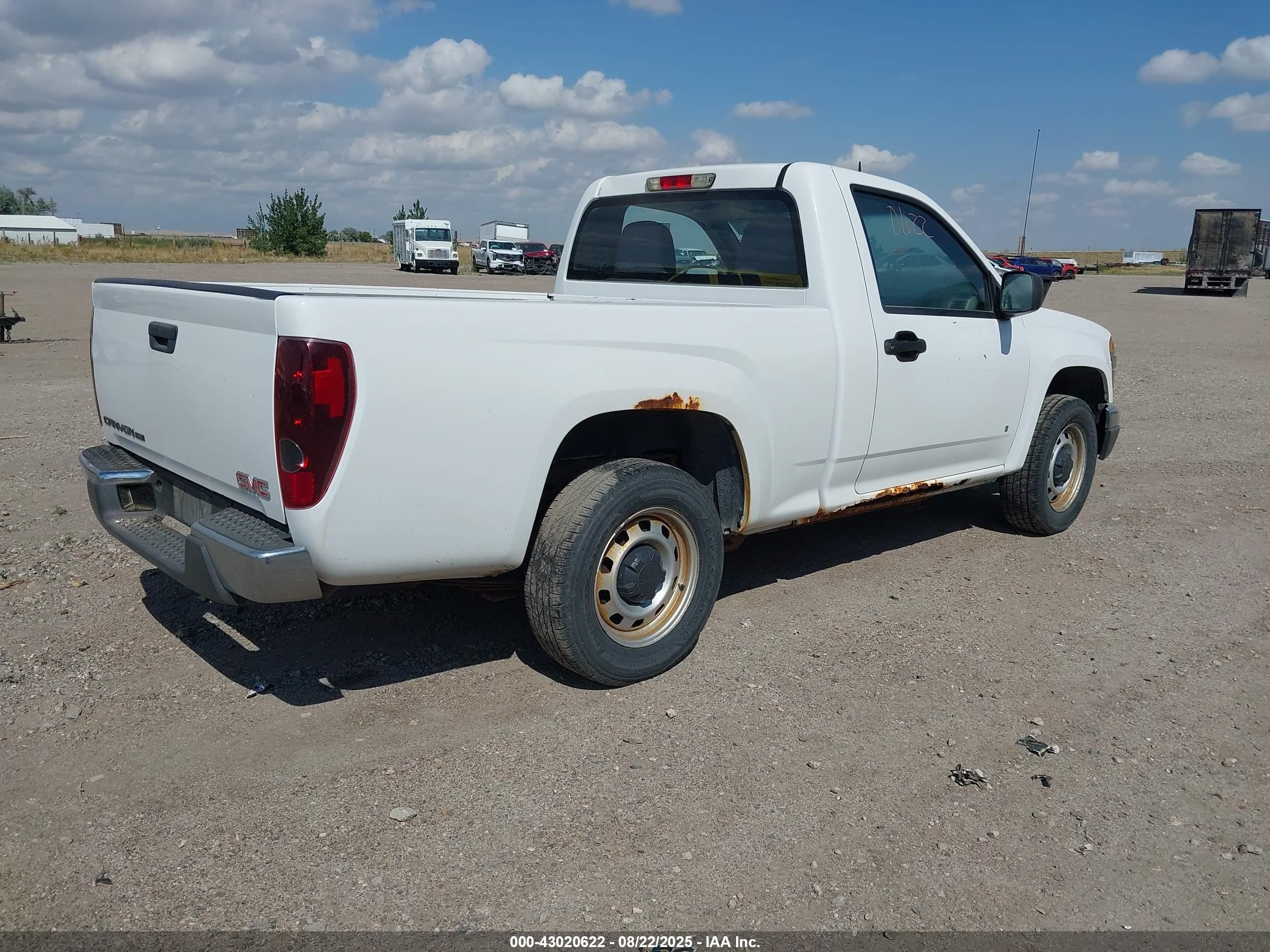 2009 Gmc Canyon Work Truck White vin: 1GTCS14E698129636