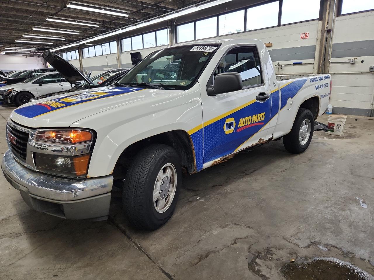 2008 Gmc Canyon White vin: 1GTCS14E888167299 Damage: Left Front Fender, Rust, > 12 Inches