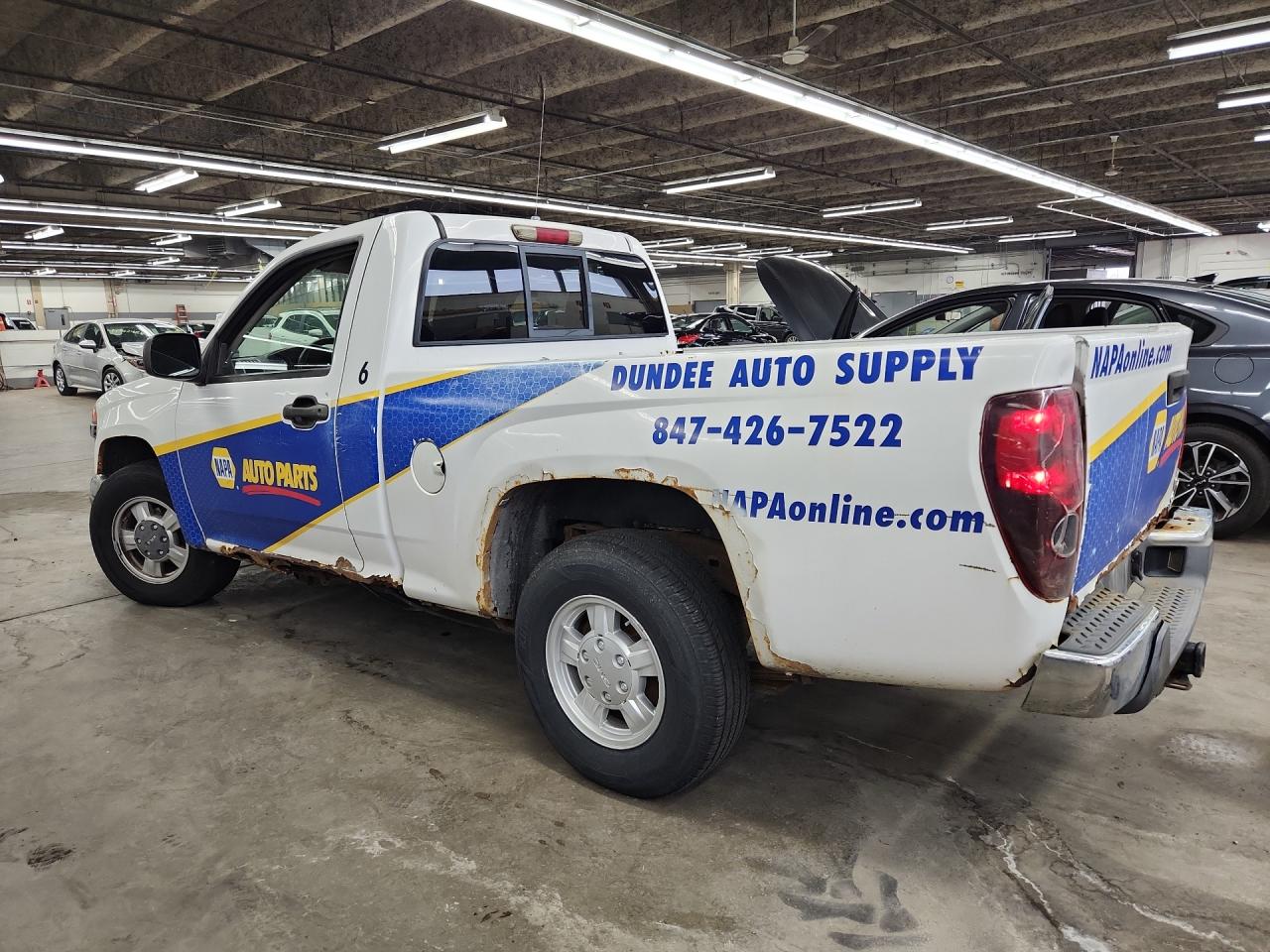 2008 Gmc Canyon White vin: 1GTCS14E888167299 Damage: Left Bed Side, Rust, Severe Damage
