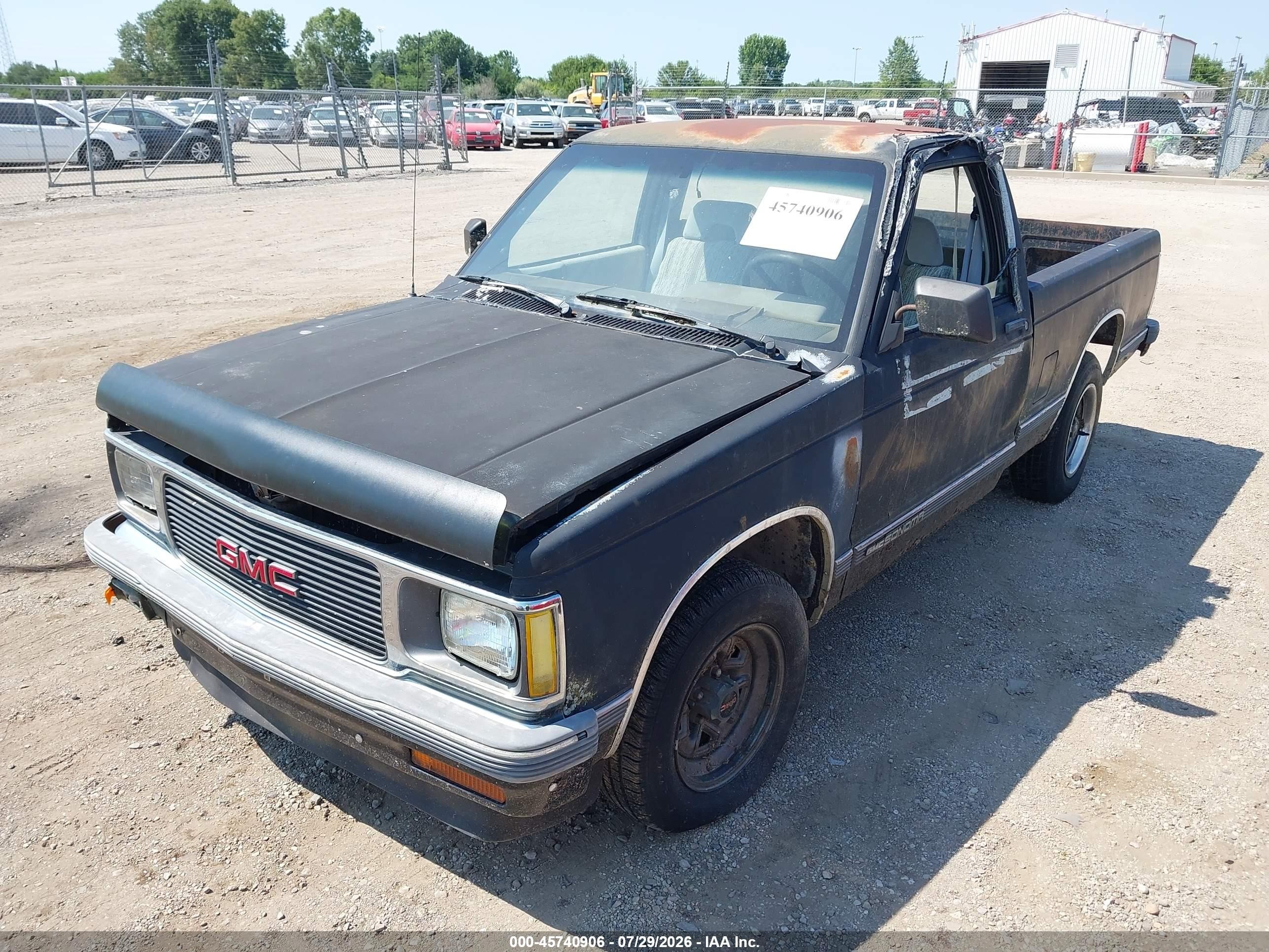 1992 Gmc Sonoma   Black vin: 1GTCS14R5N0511880
