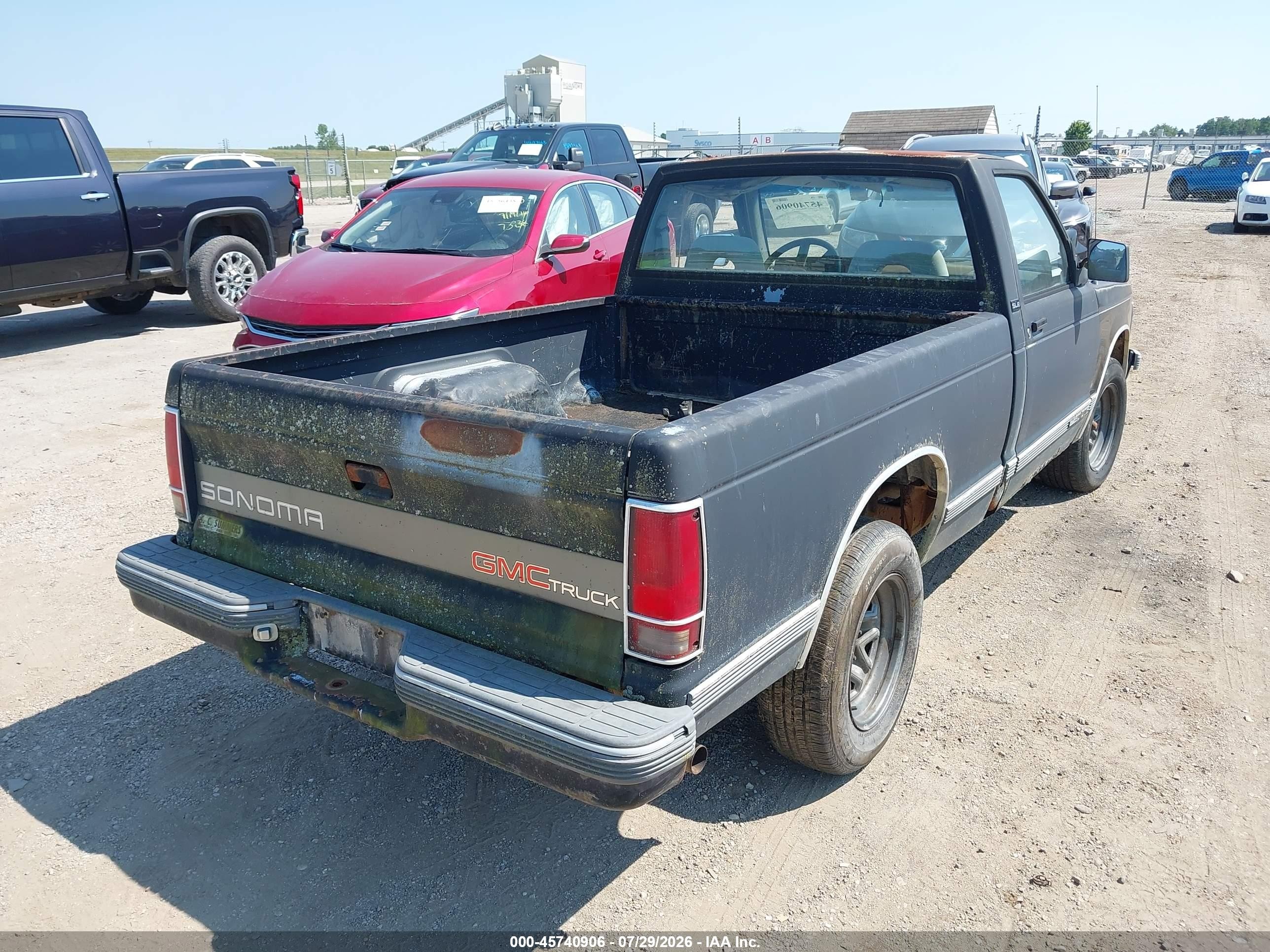 1992 Gmc Sonoma   Black vin: 1GTCS14R5N0511880