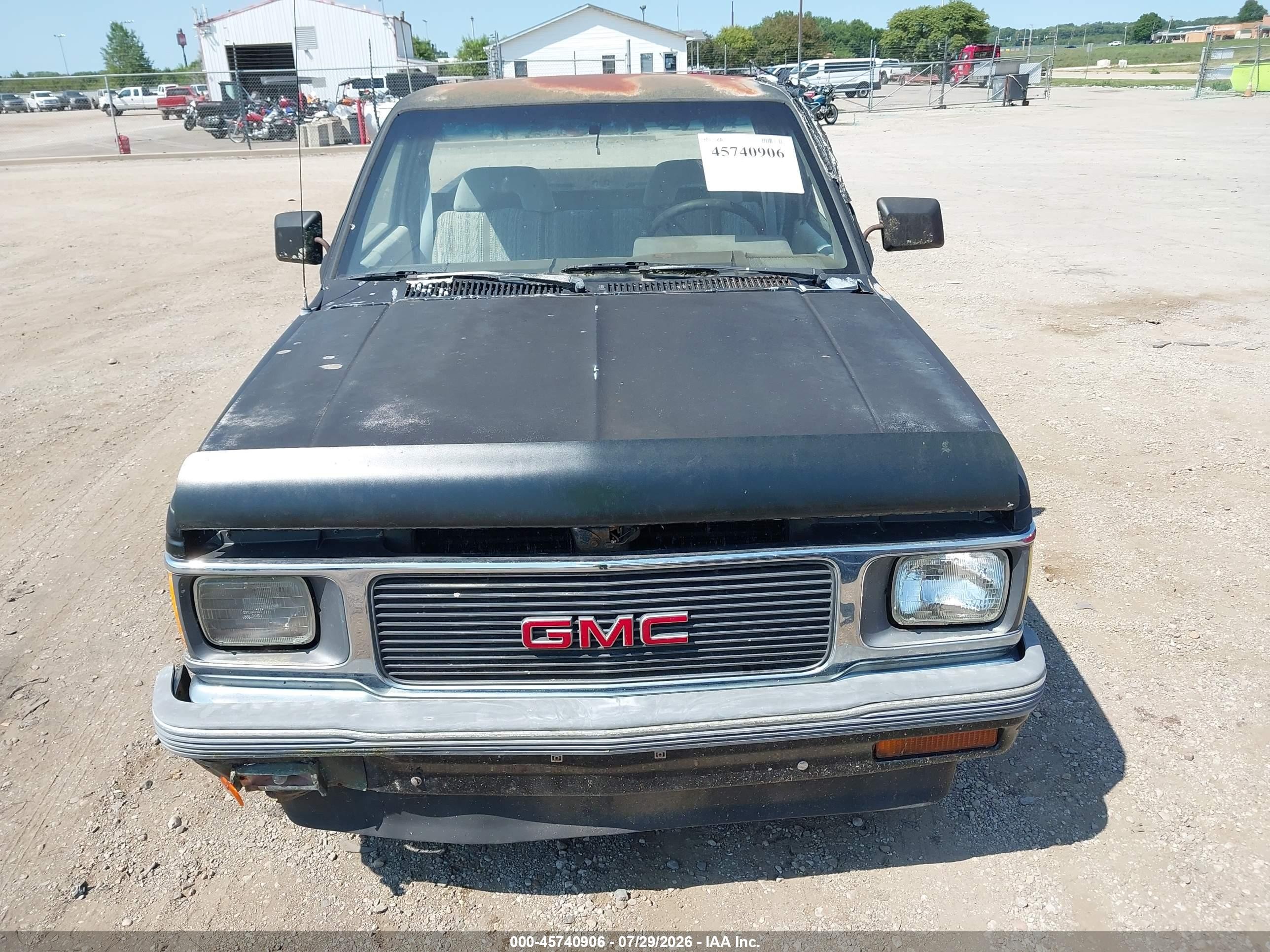 1992 Gmc Sonoma   Black vin: 1GTCS14R5N0511880