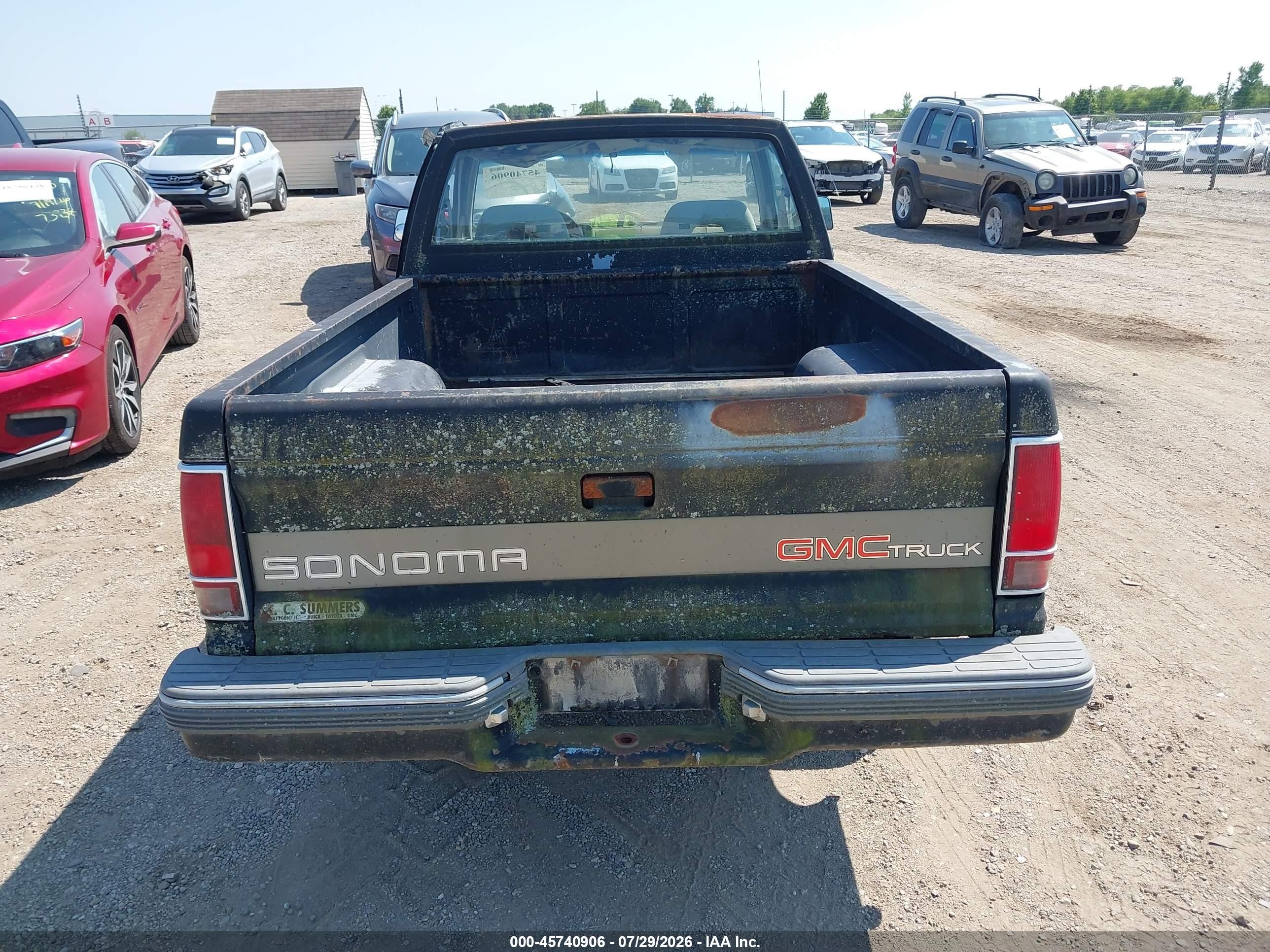1992 Gmc Sonoma   Black vin: 1GTCS14R5N0511880