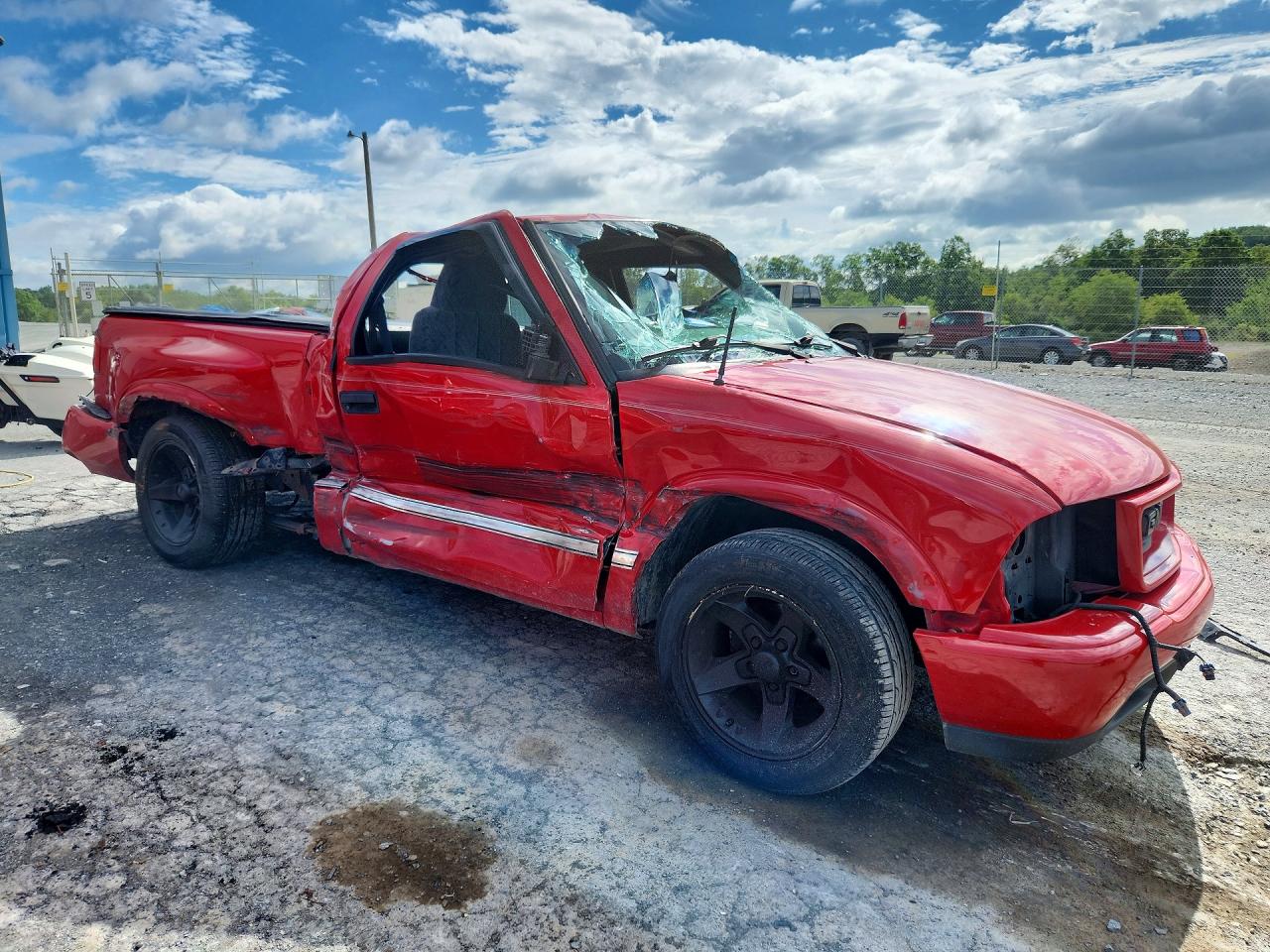 2001 Gmc Sonoma Red vin: 1GTCS14W618247327