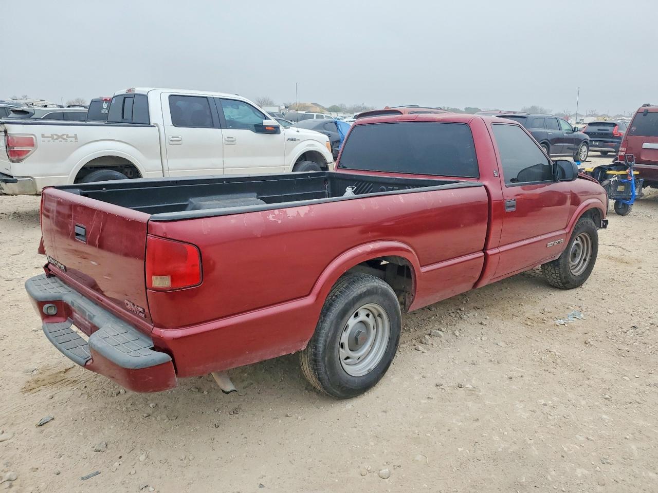 1999 Gmc Sonoma Maroon vin: 1GTCS14X3X8513906