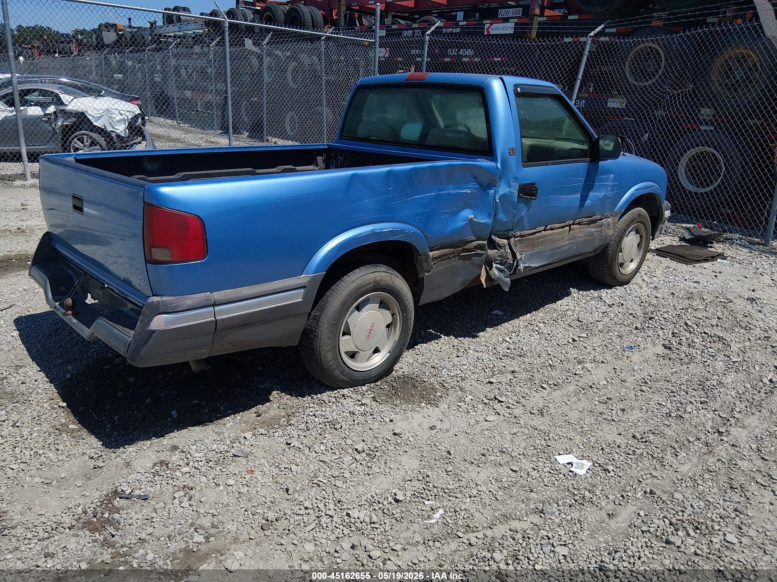 1997 Gmc Sonoma Sls Wideside Blue vin: 1GTCS14X9V8501756