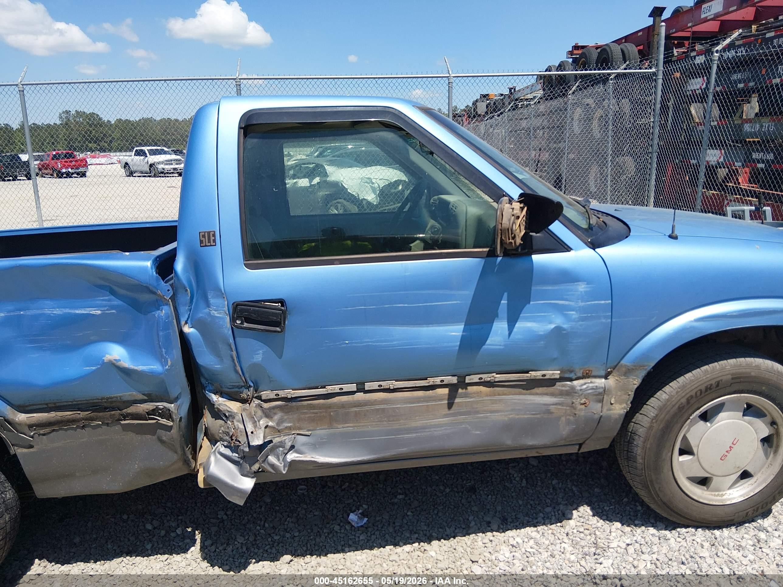 1997 Gmc Sonoma Sls Wideside Blue vin: 1GTCS14X9V8501756