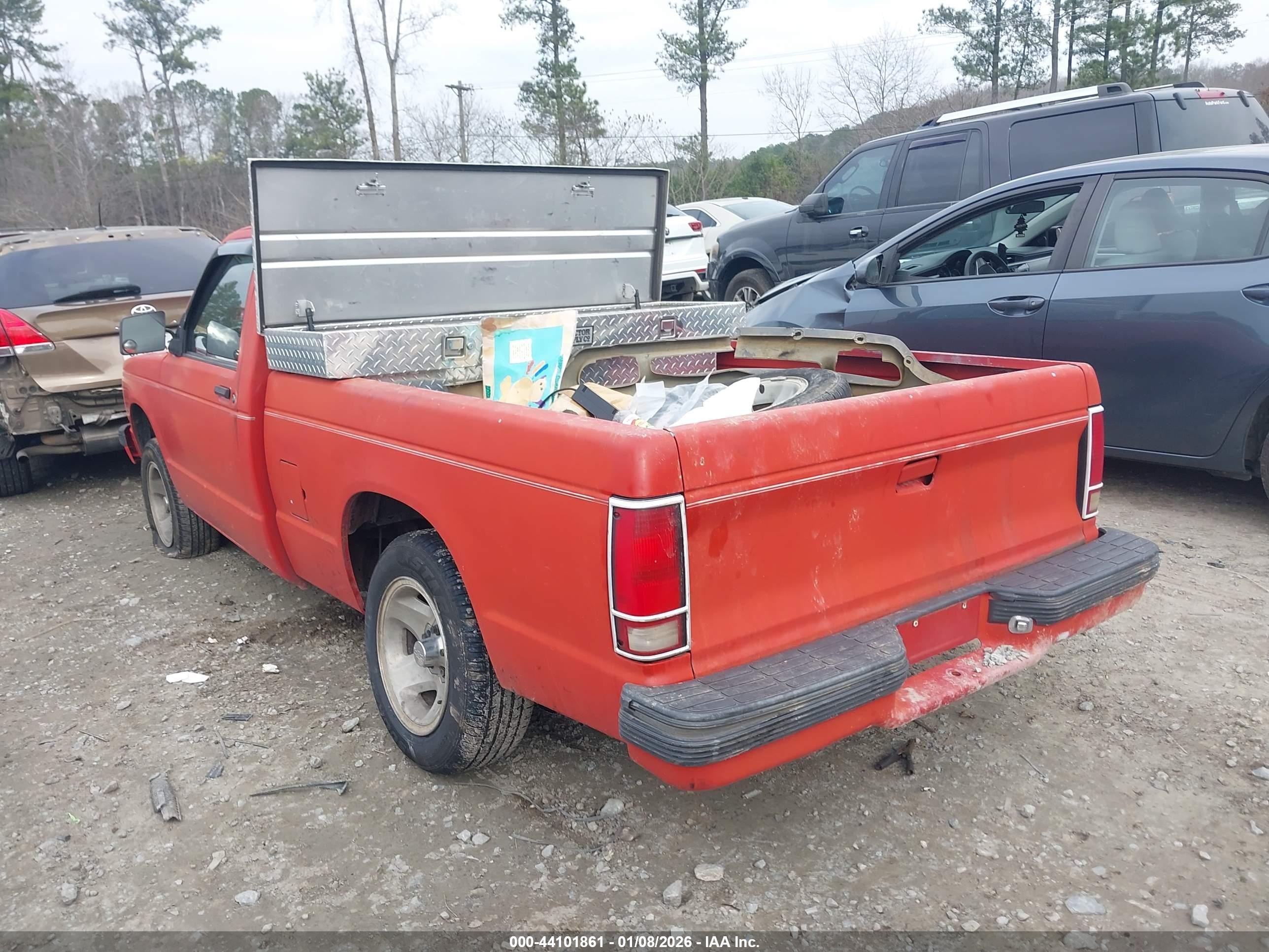 1991 Gmc Sonoma   Красный vin: 1GTCS14Z0M8544589