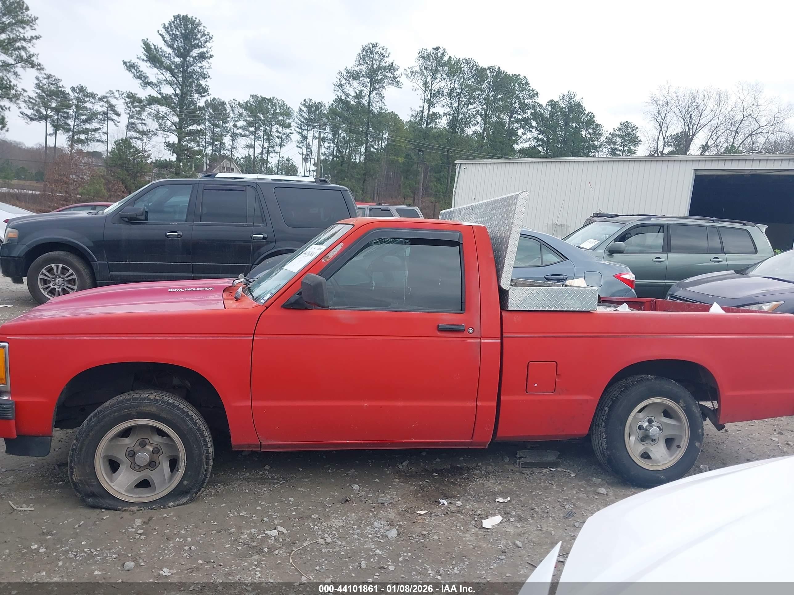 1991 Gmc Sonoma   Красный vin: 1GTCS14Z0M8544589
