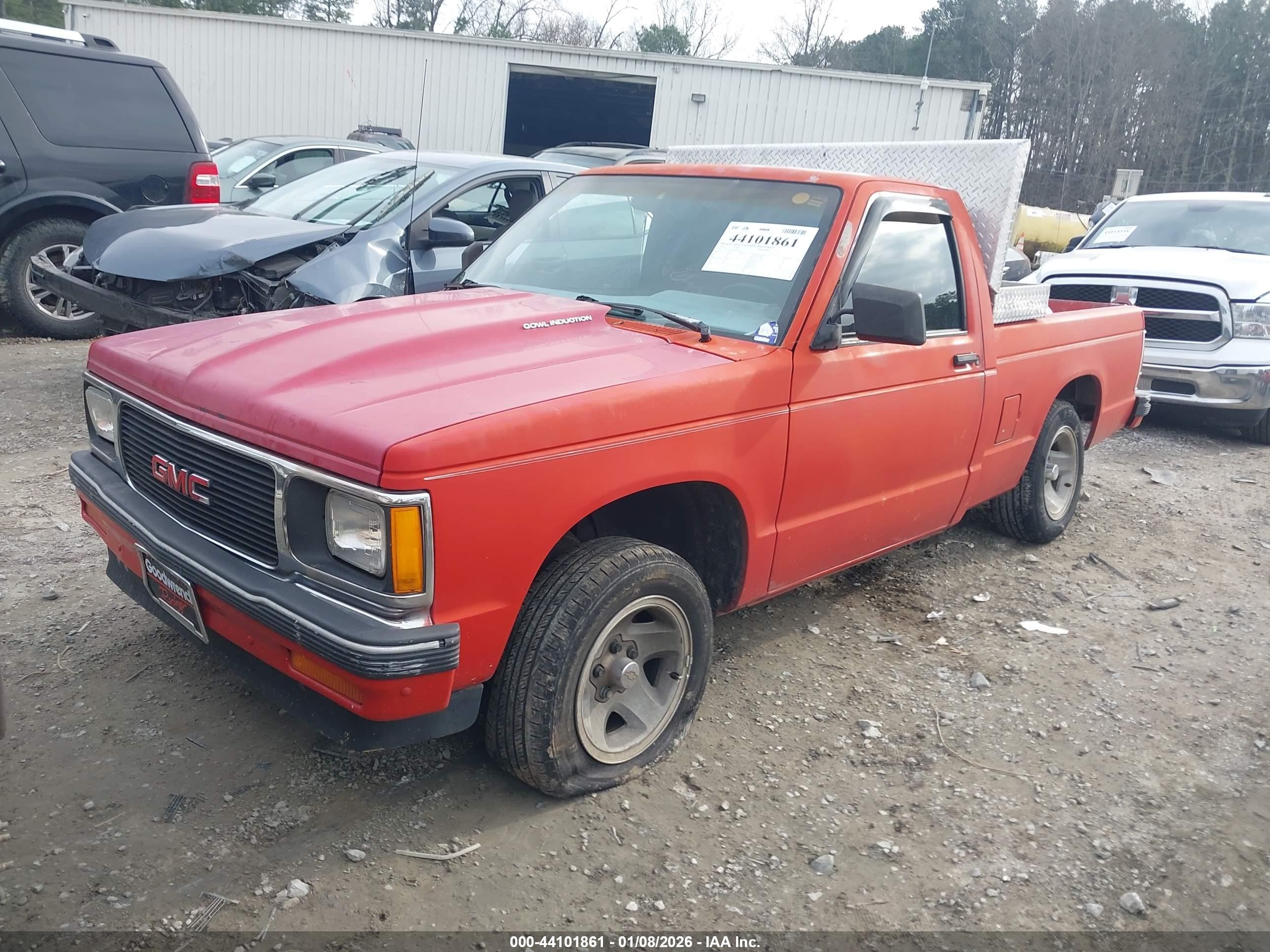 1991 Gmc Sonoma   Красный vin: 1GTCS14Z0M8544589