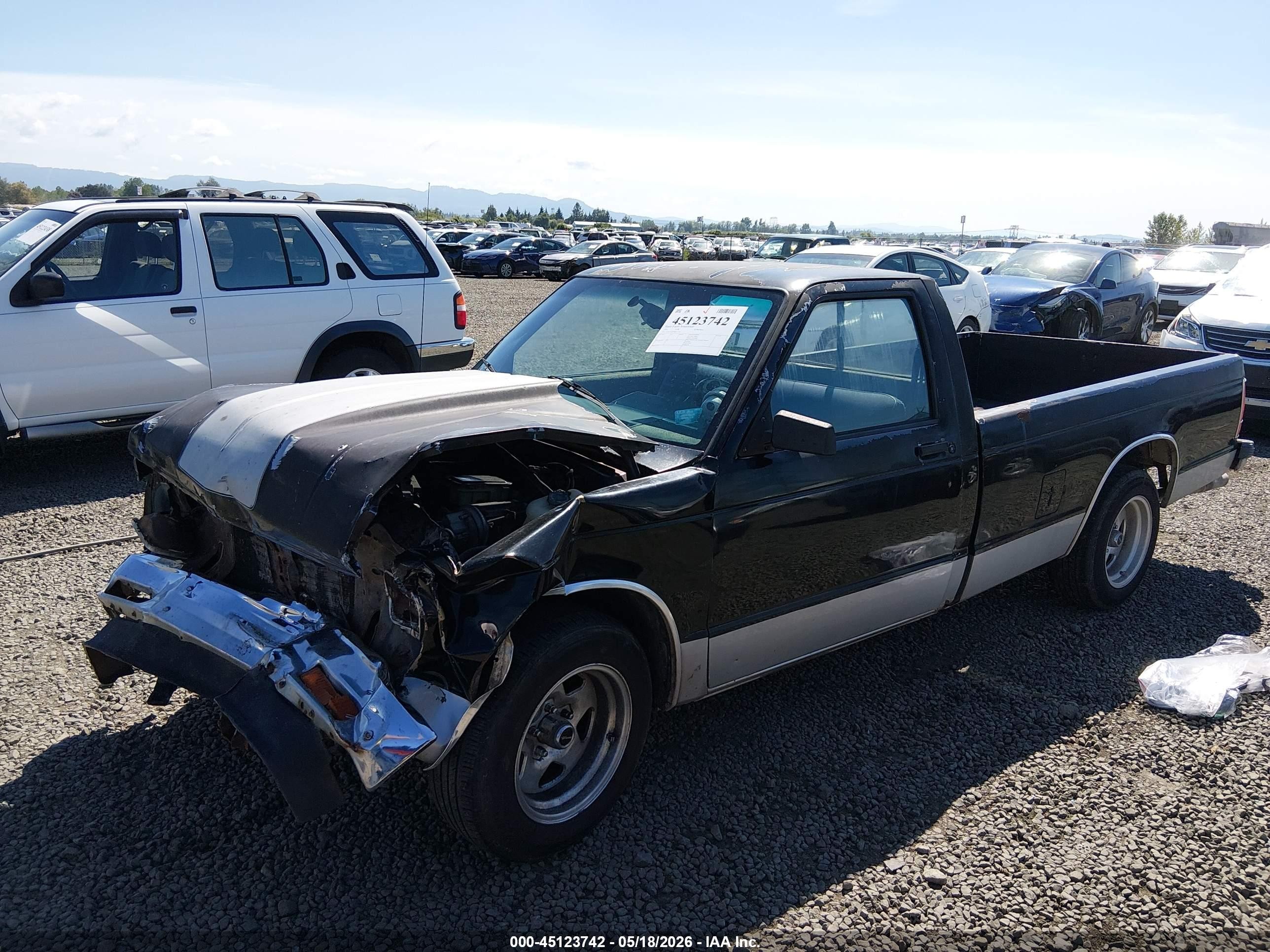 1991 Gmc Sonoma   Black vin: 1GTCS14Z3M8511599