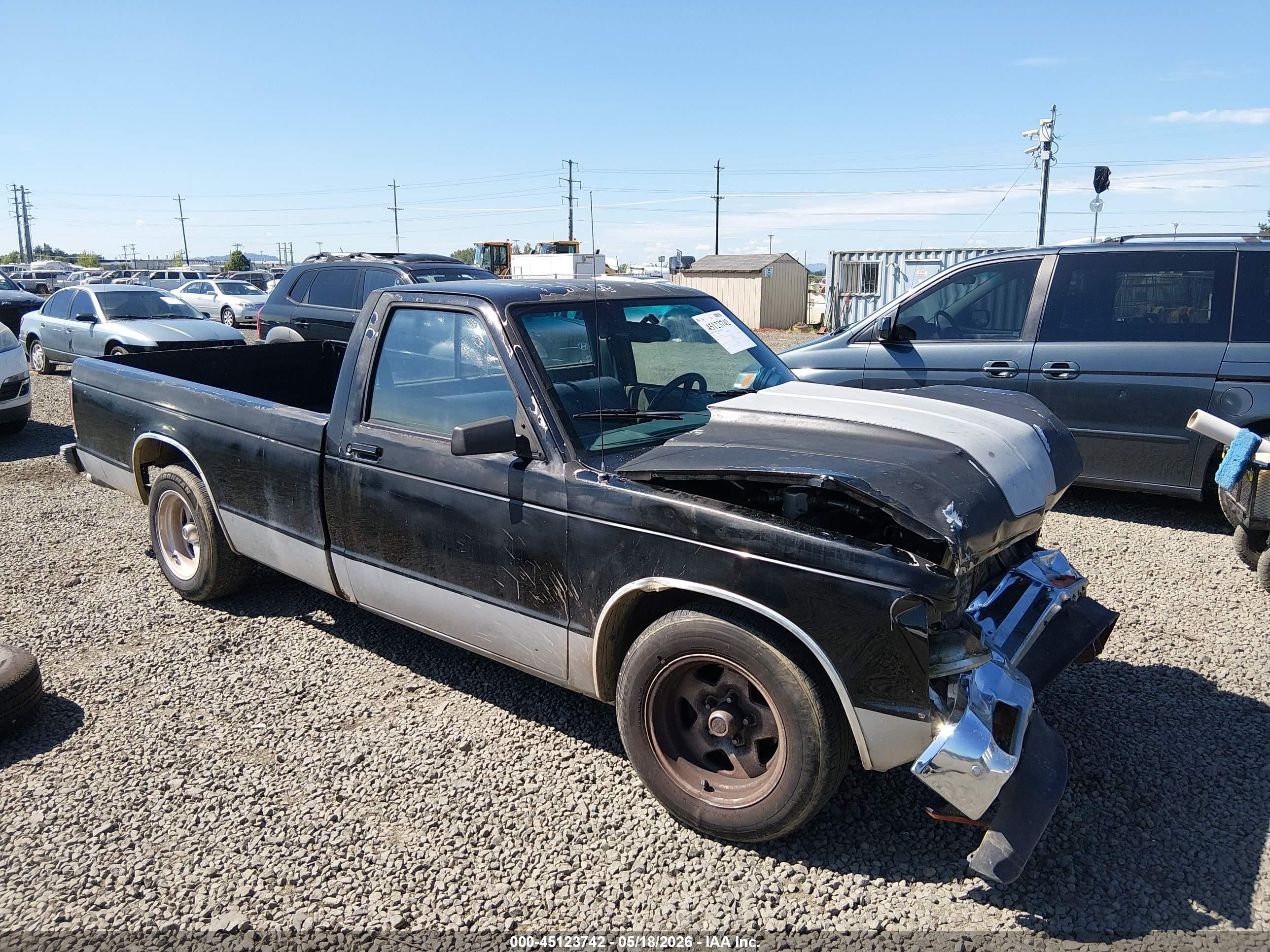 1991 Gmc Sonoma   Black vin: 1GTCS14Z3M8511599