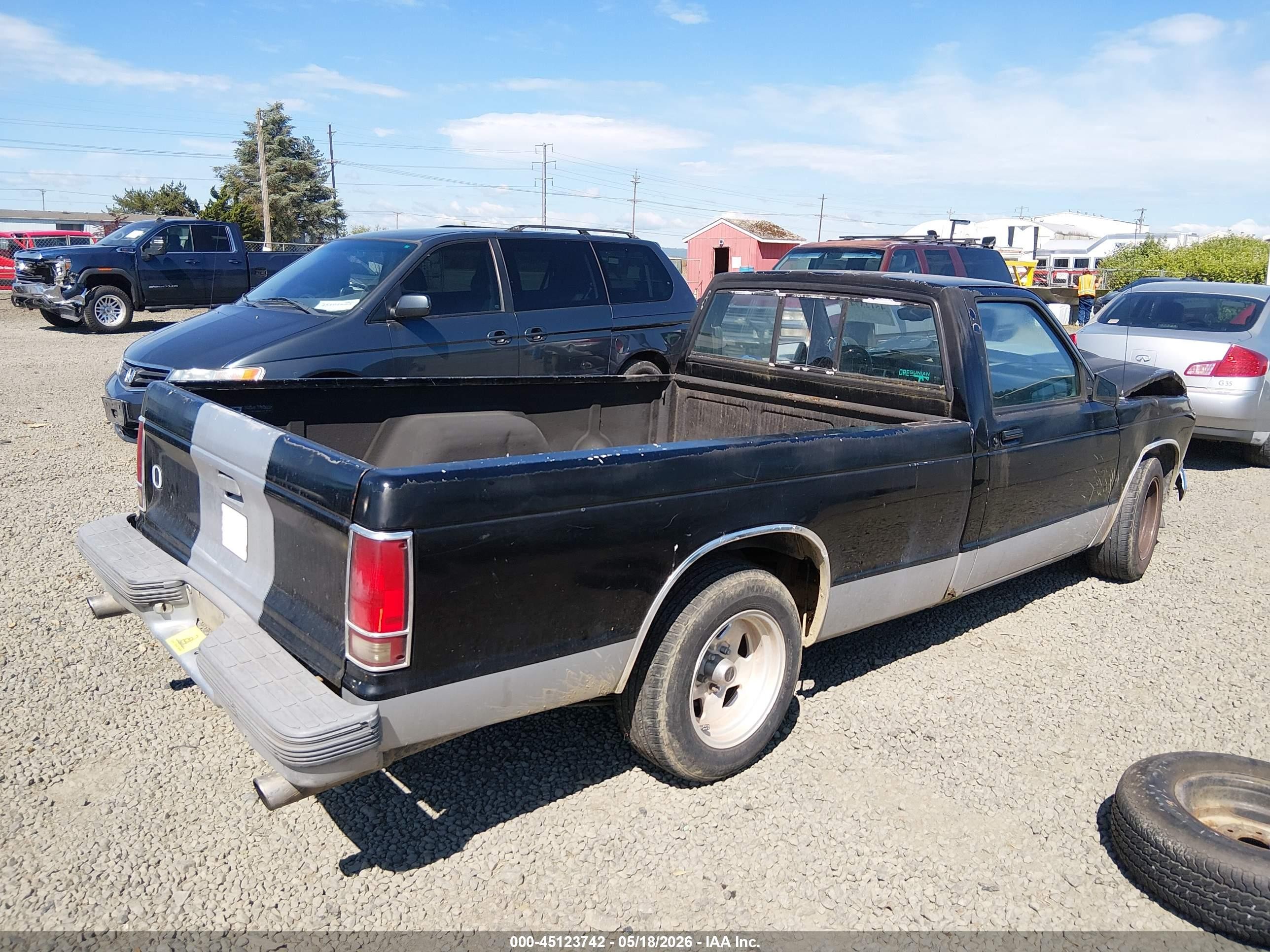 1991 Gmc Sonoma   Black vin: 1GTCS14Z3M8511599