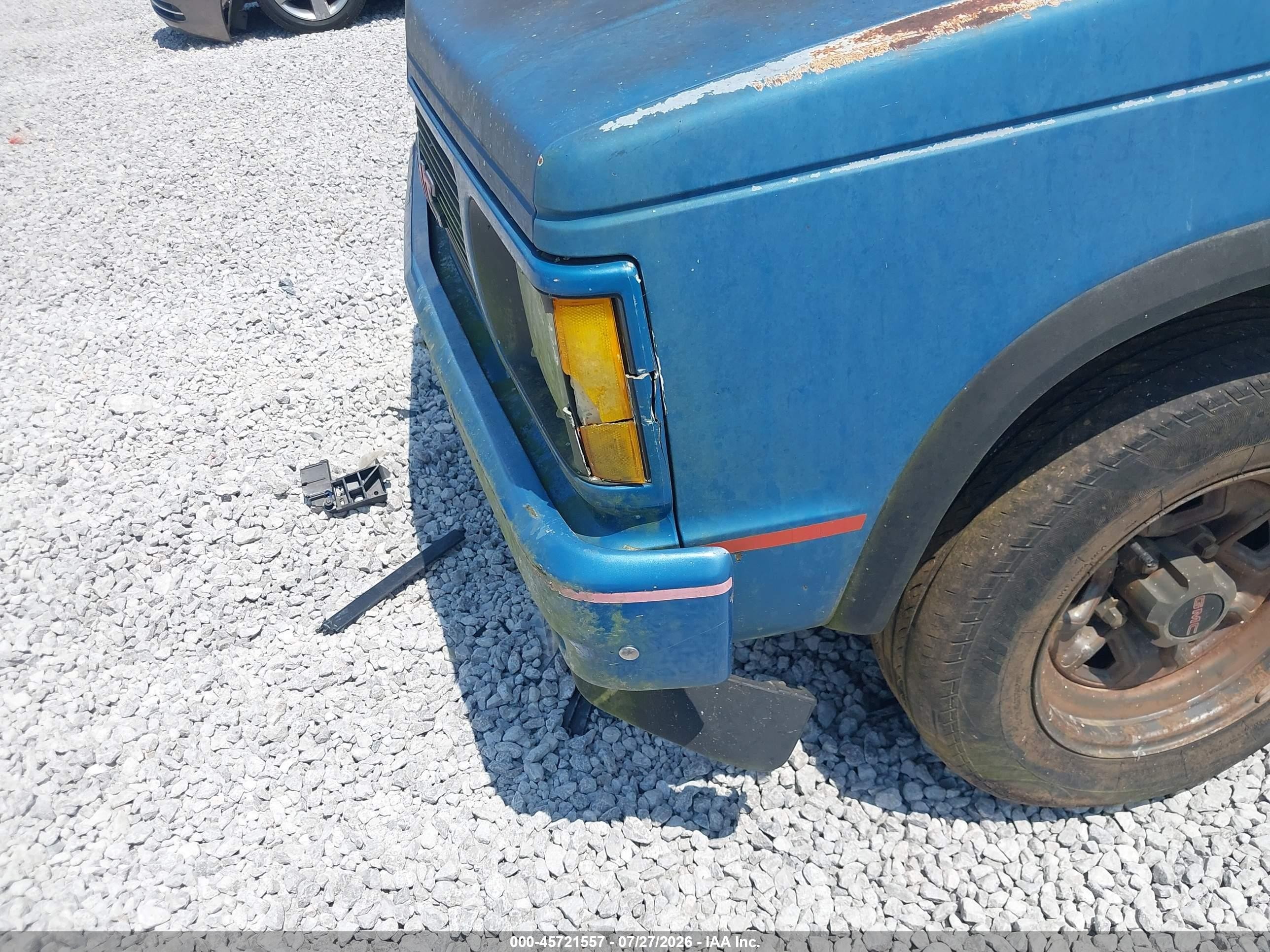 1992 Gmc Sonoma   Blue vin: 1GTCS14Z3N8504282