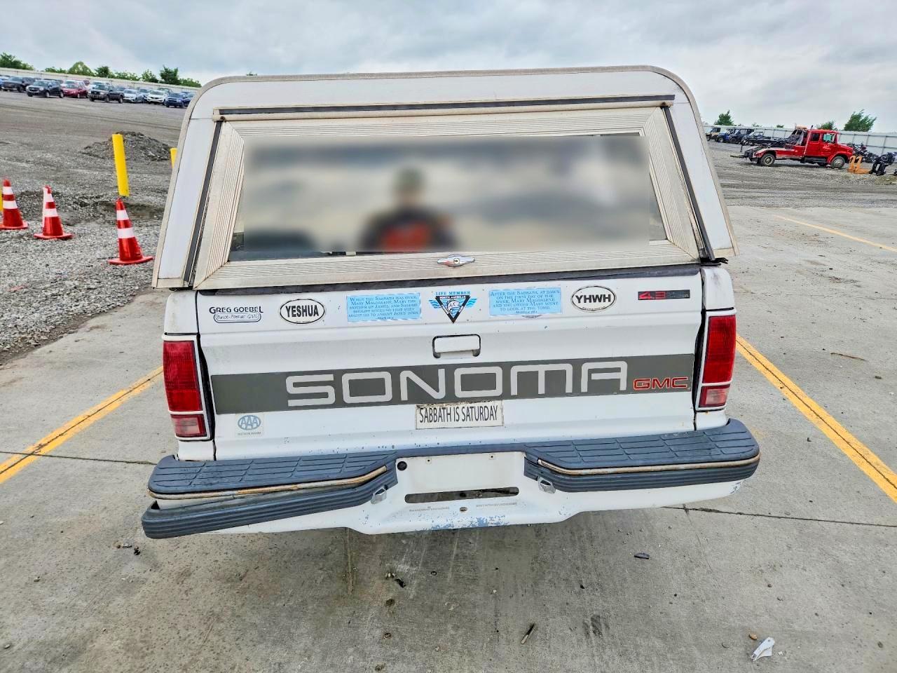 1991 Gmc Sonoma White vin: 1GTCS14Z5M8545690