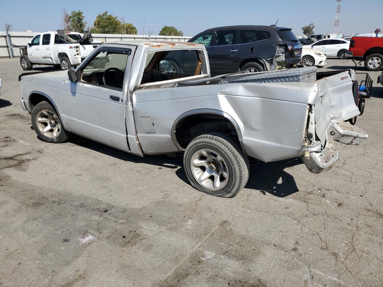 1991 Gmc Sonoma Серебряный vin: 1GTCS14Z9M8524728
