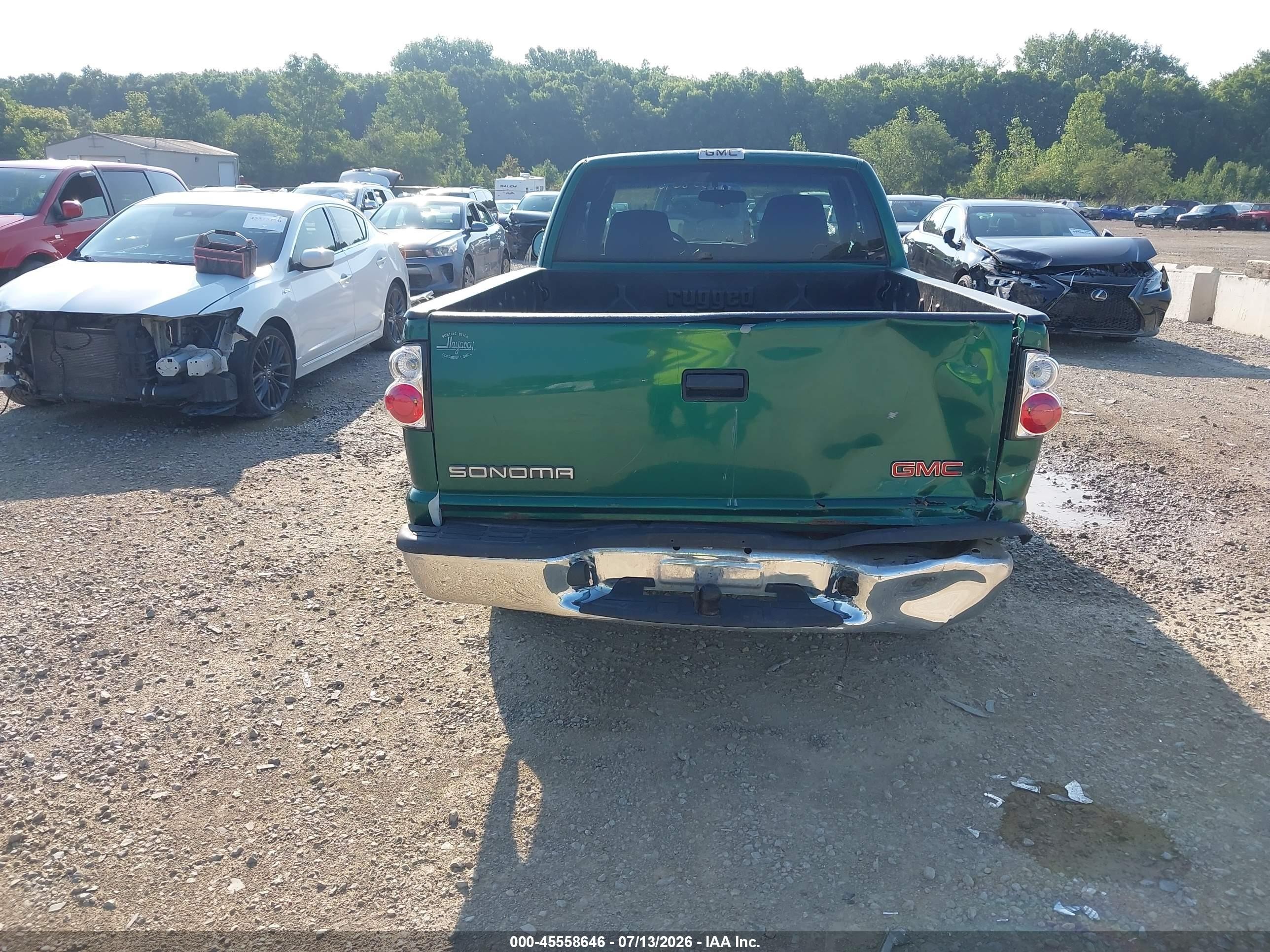 2000 Gmc Sonoma Sls Green vin: 1GTCS1941Y8105887