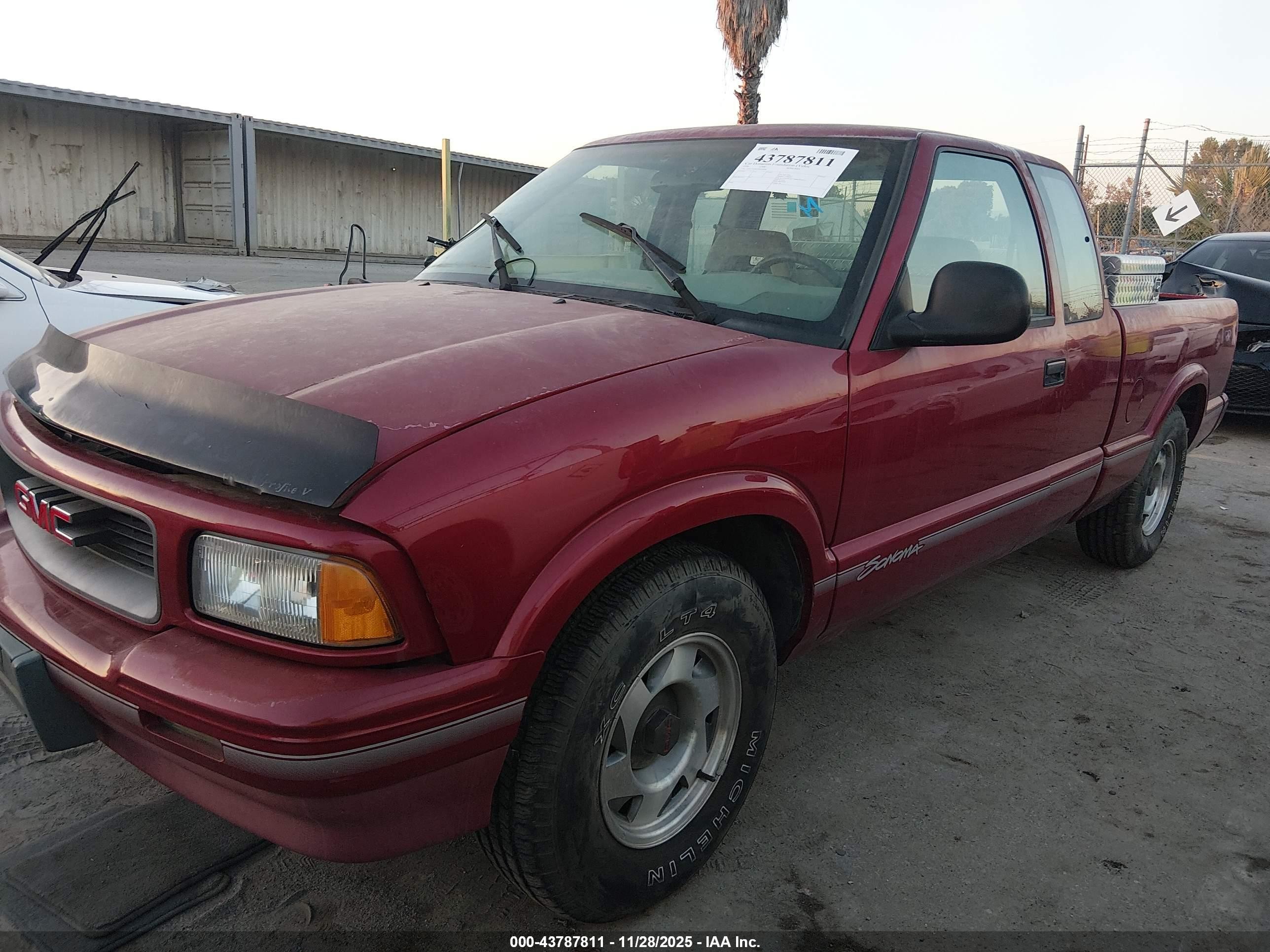 1996 Gmc Sonoma   Бордовый vin: 1GTCS1943T8504048