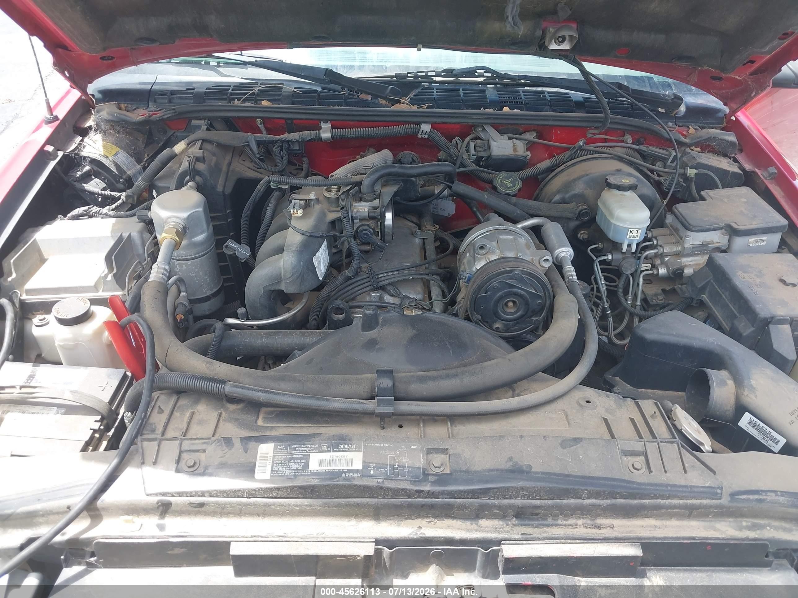 1998 Gmc Sonoma Sls White vin: 1GTCS1949W8536667