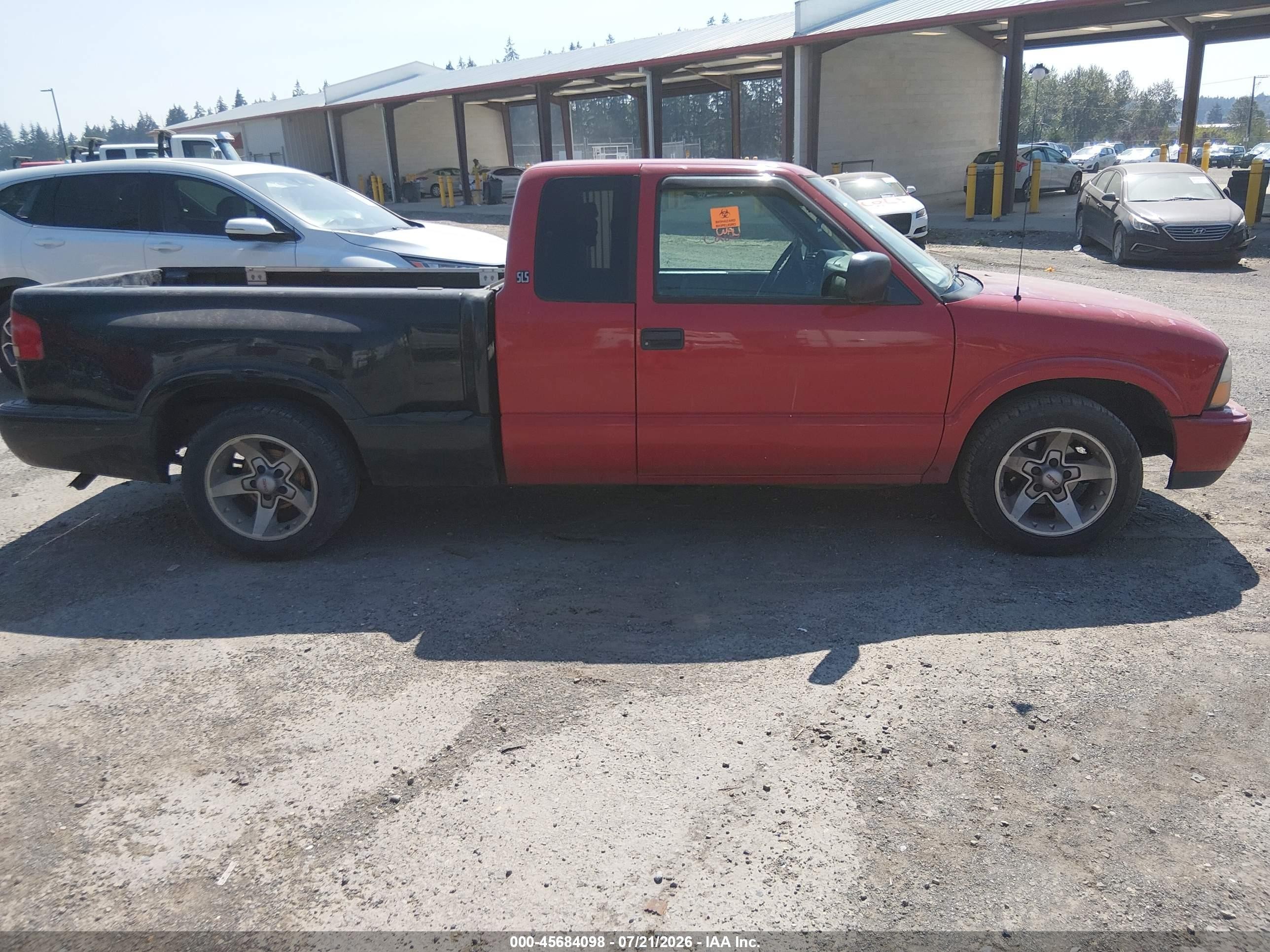 2001 Gmc Sonoma Sls Red vin: 1GTCS195118178580