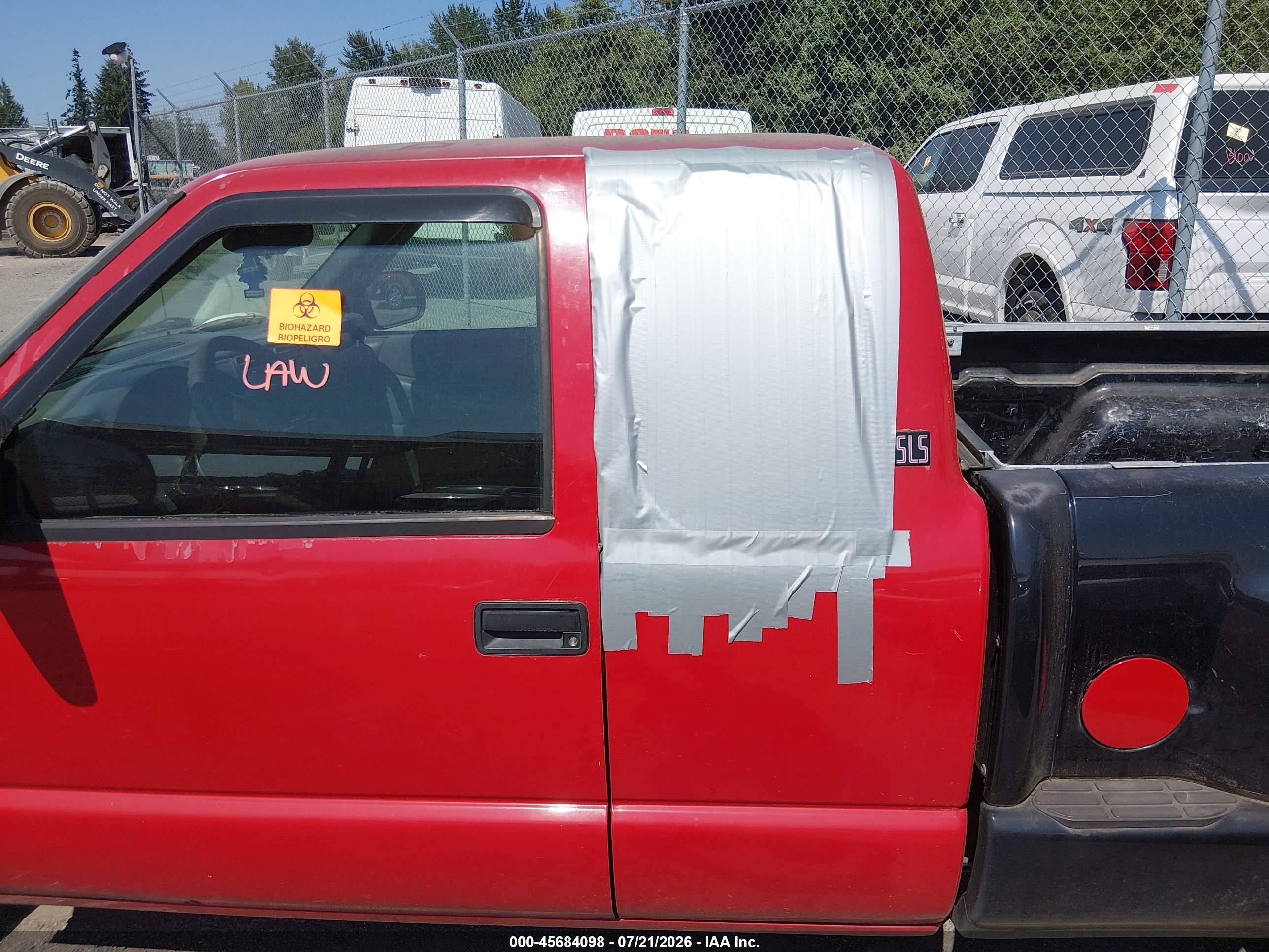 2001 Gmc Sonoma Sls Red vin: 1GTCS195118178580