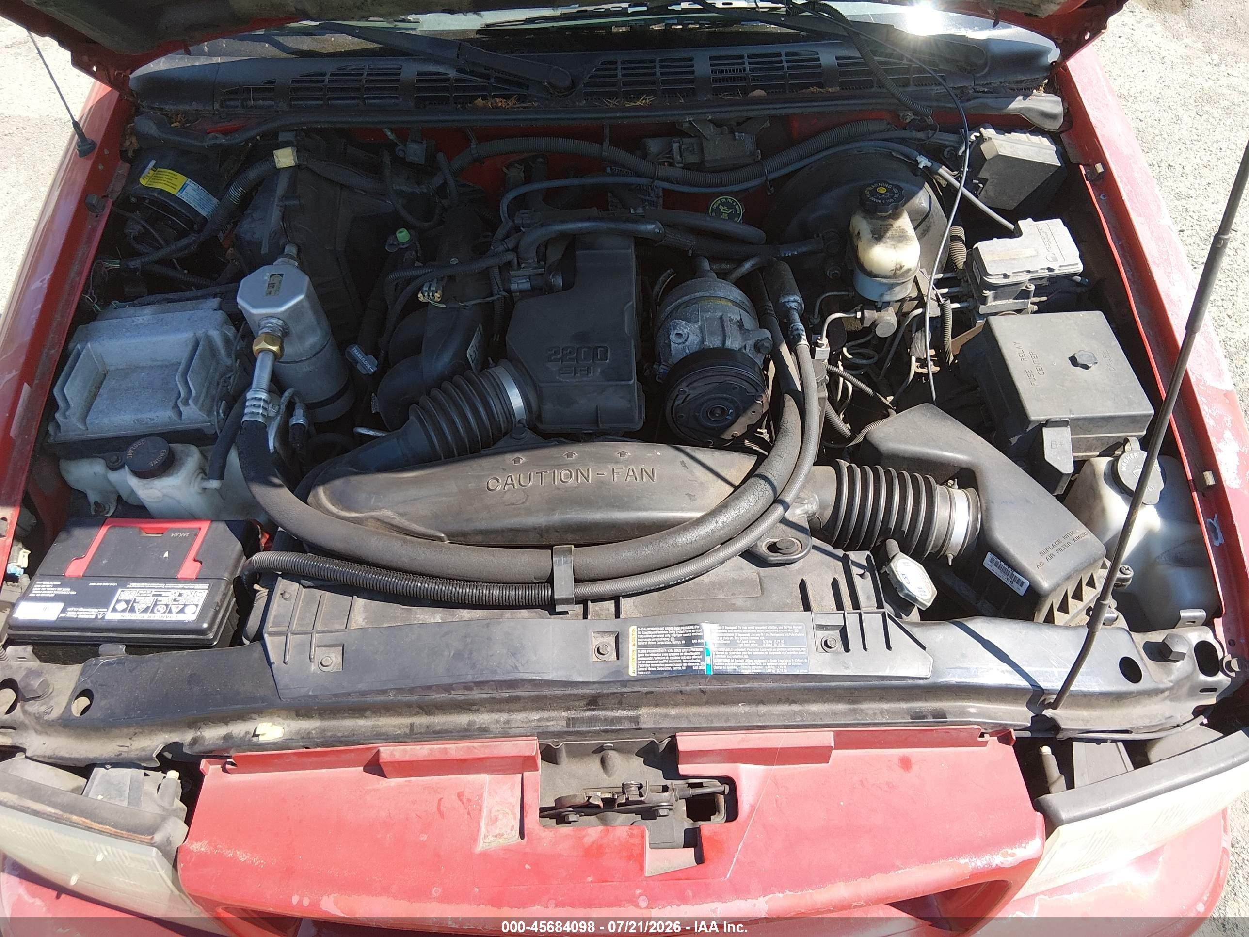 2001 Gmc Sonoma Sls Red vin: 1GTCS195118178580