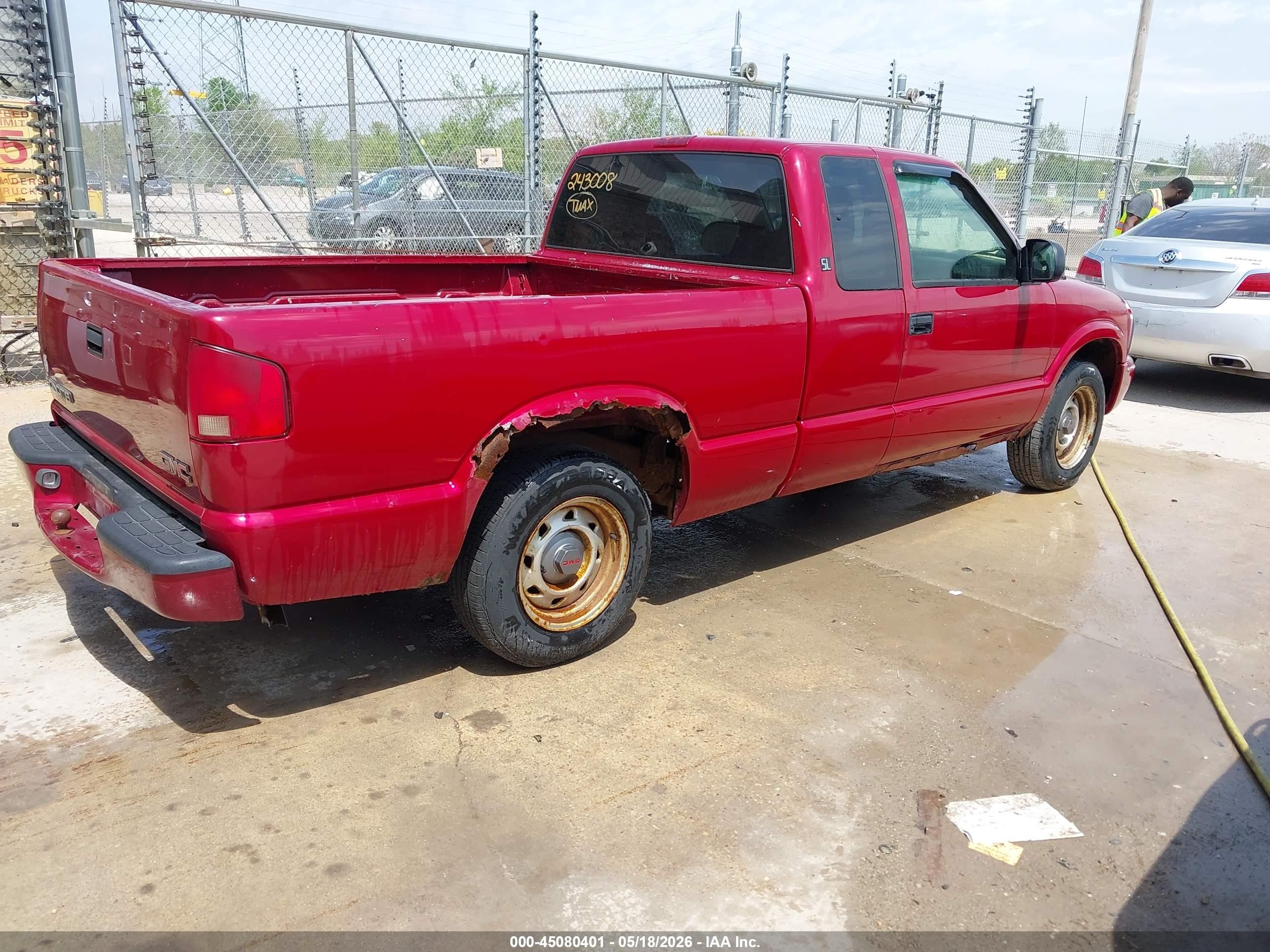 2002 Gmc Sonoma Sl Red vin: 1GTCS195128243008