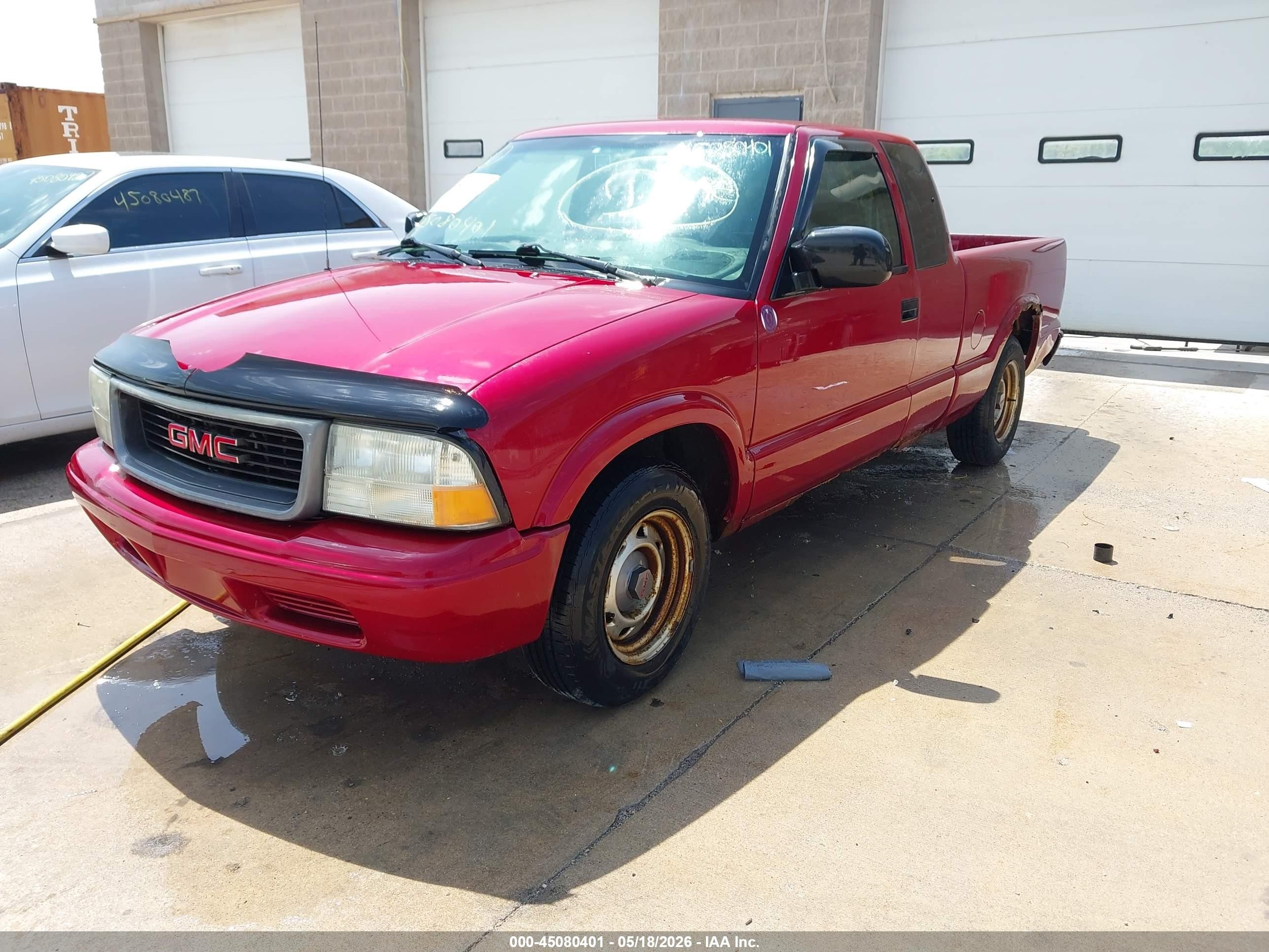 2002 Gmc Sonoma Sl Red vin: 1GTCS195128243008