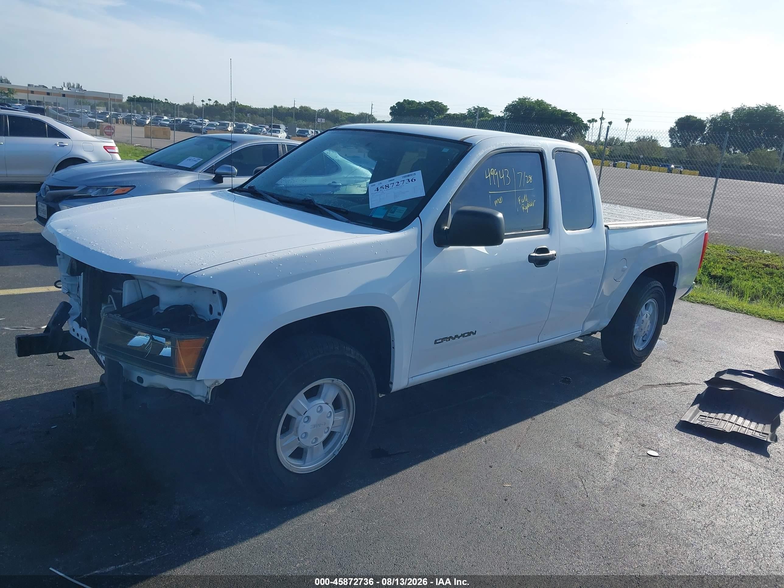 2004 Gmc Canyon Sl White vin: 1GTCS196248178469