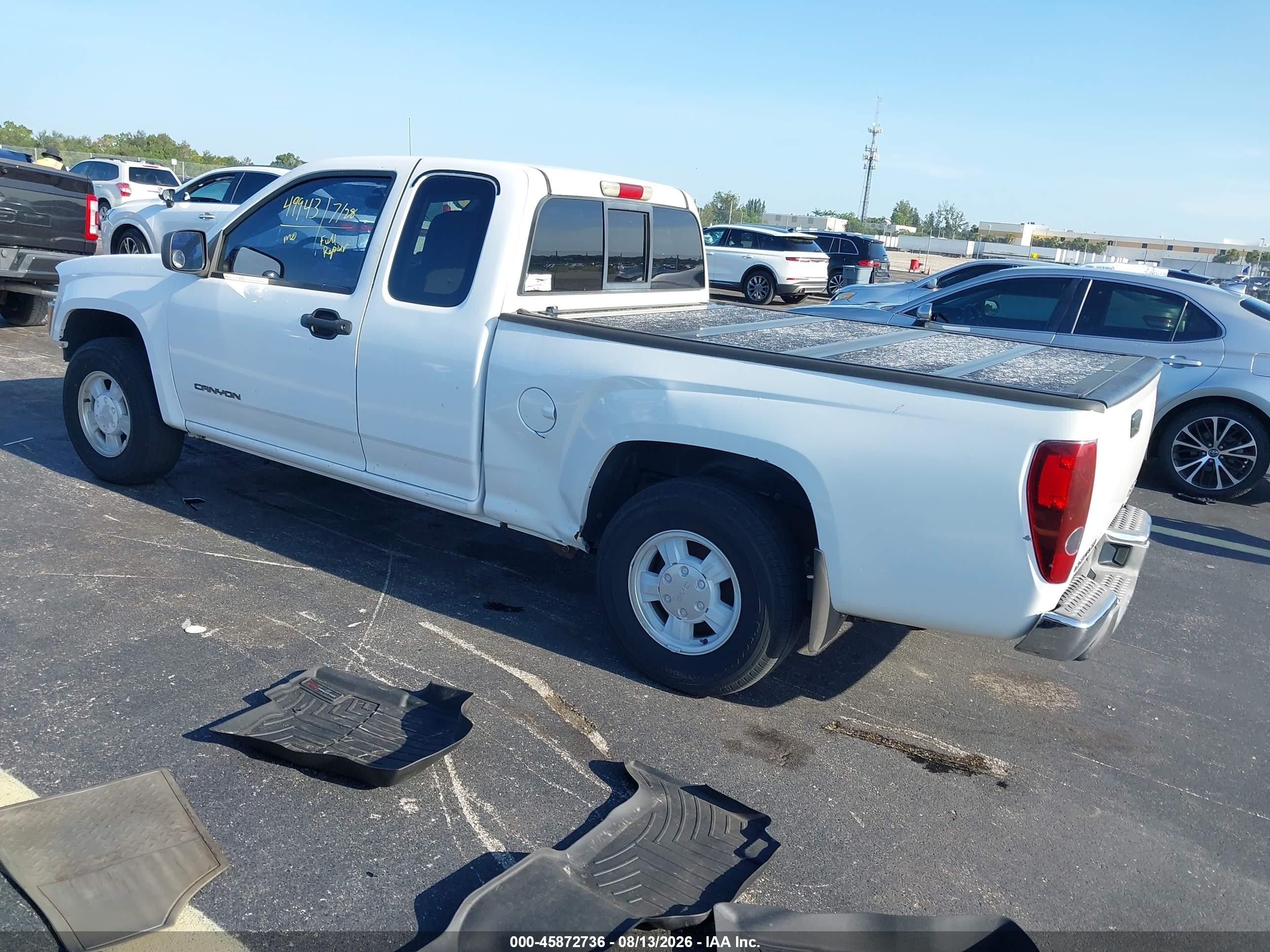 2004 Gmc Canyon Sl White vin: 1GTCS196248178469
