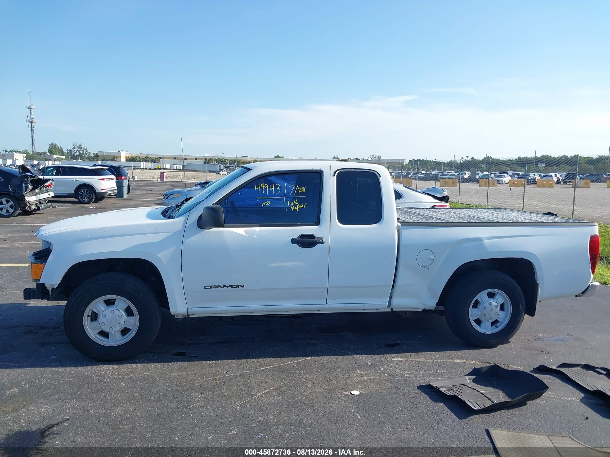 2004 Gmc Canyon Sl White vin: 1GTCS196248178469